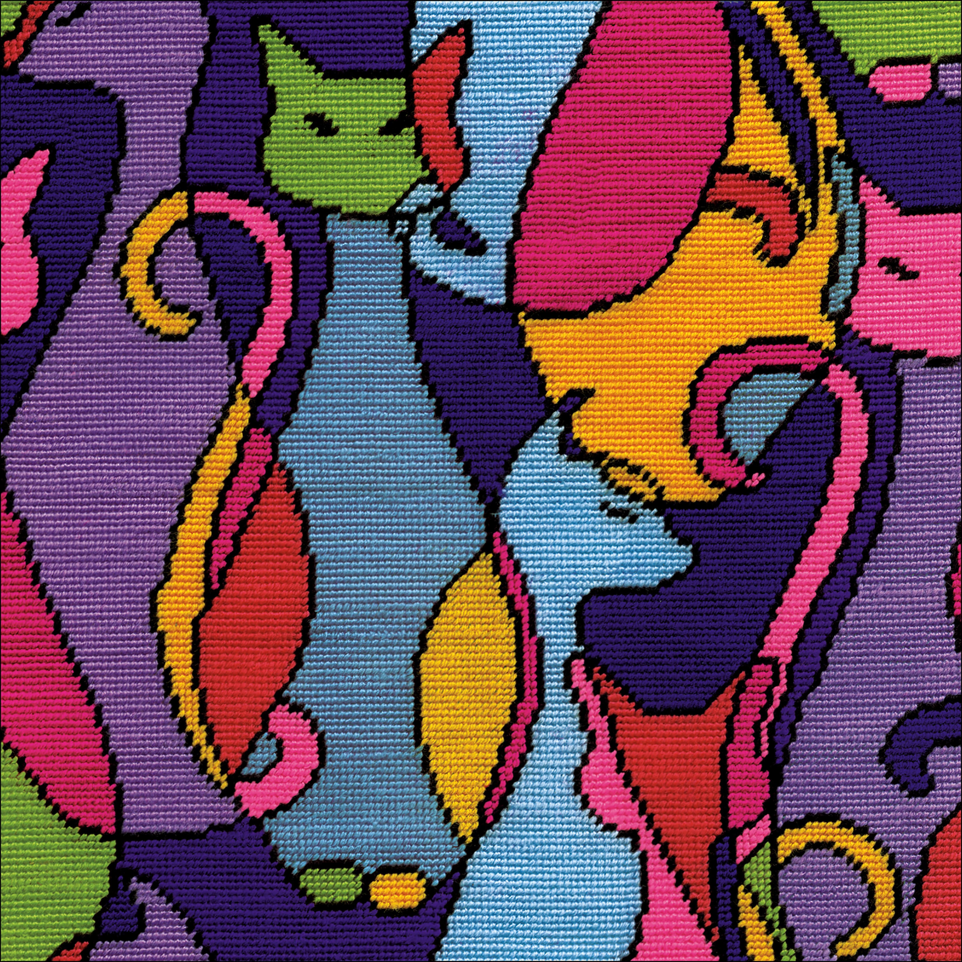 Design Works&#x2122;  Colorful Cat Stitched In Yarn Needlepoint Kit