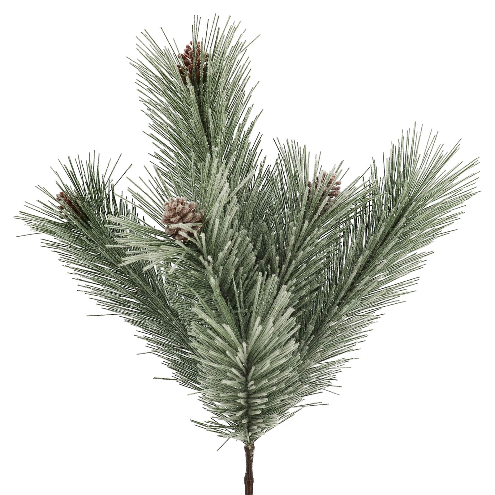 20.5&#x22; Snowy Pine Needle &#x26; Pinecone Deluxe Bush by Ashland&#xAE;