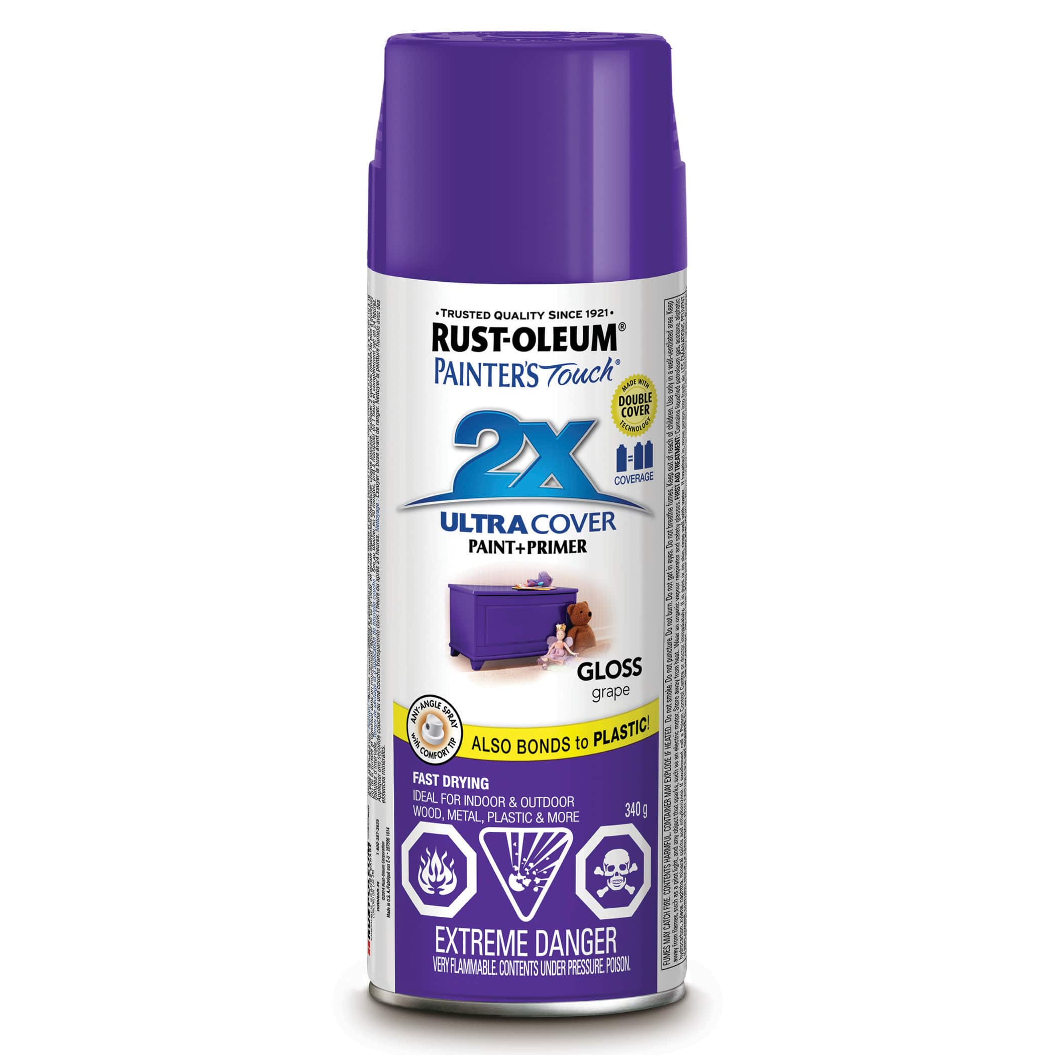 Appr&#xEA;t et peinture en a&#xE9;rosol tr&#xE8;s couvrante 2X Ultra Cover Painter&#x2019;s Touch de Rust-Oleum