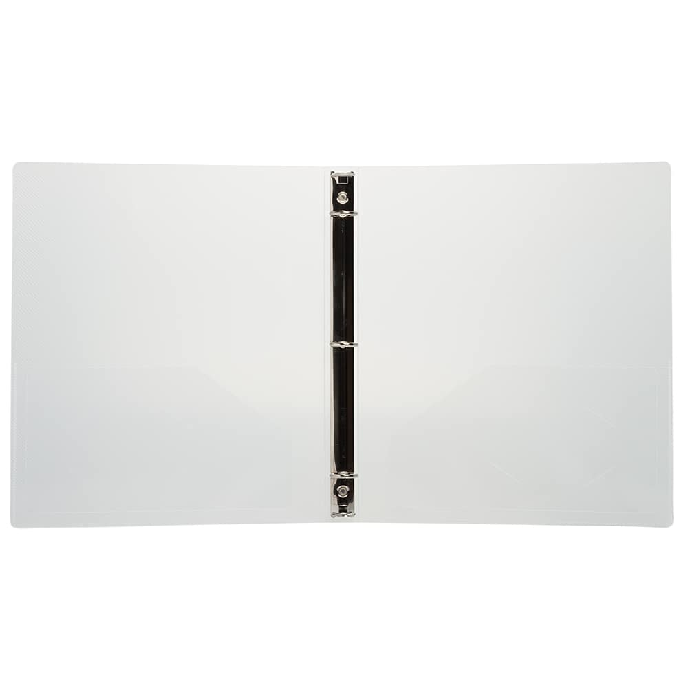 JAM Paper 0.75" Glass Twill Plastic 3-Ring Binder