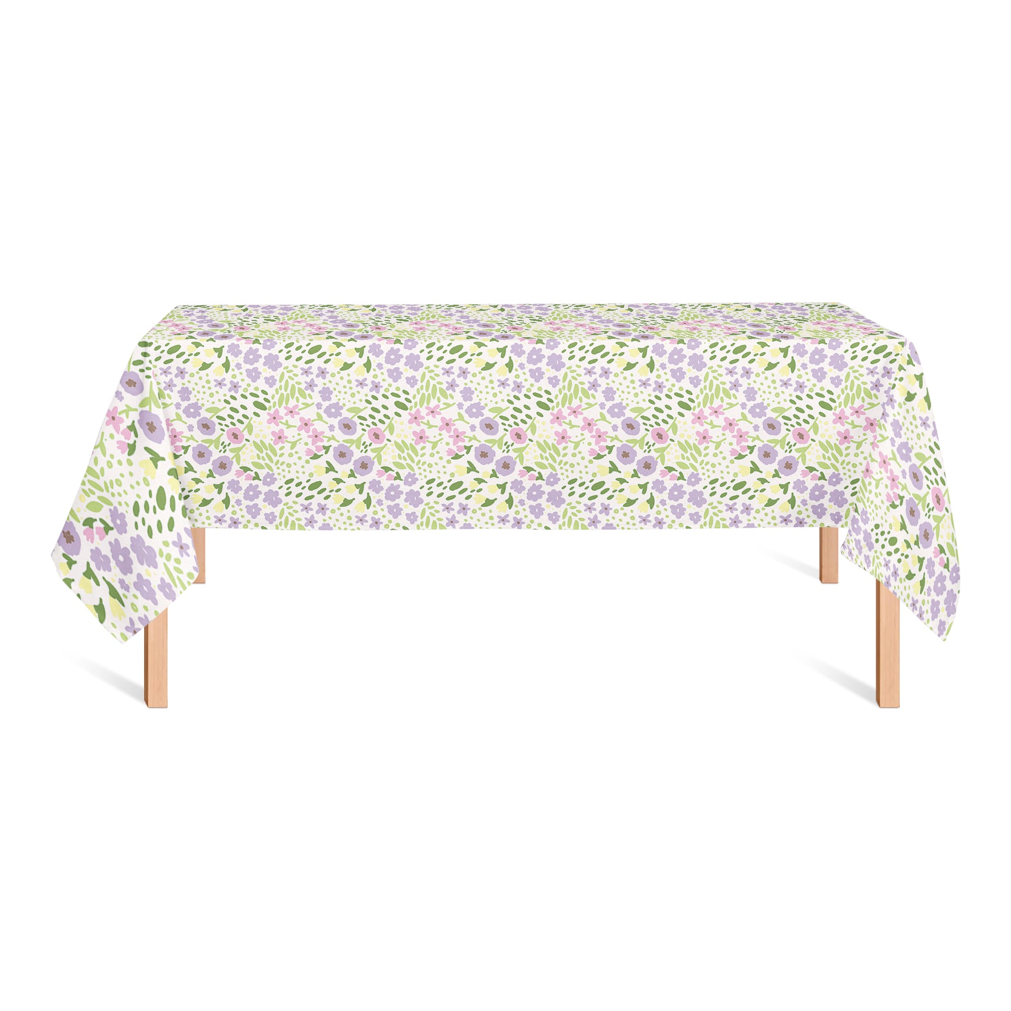 Whimsical Spring Floral 2 58" x 102" Tablecloth