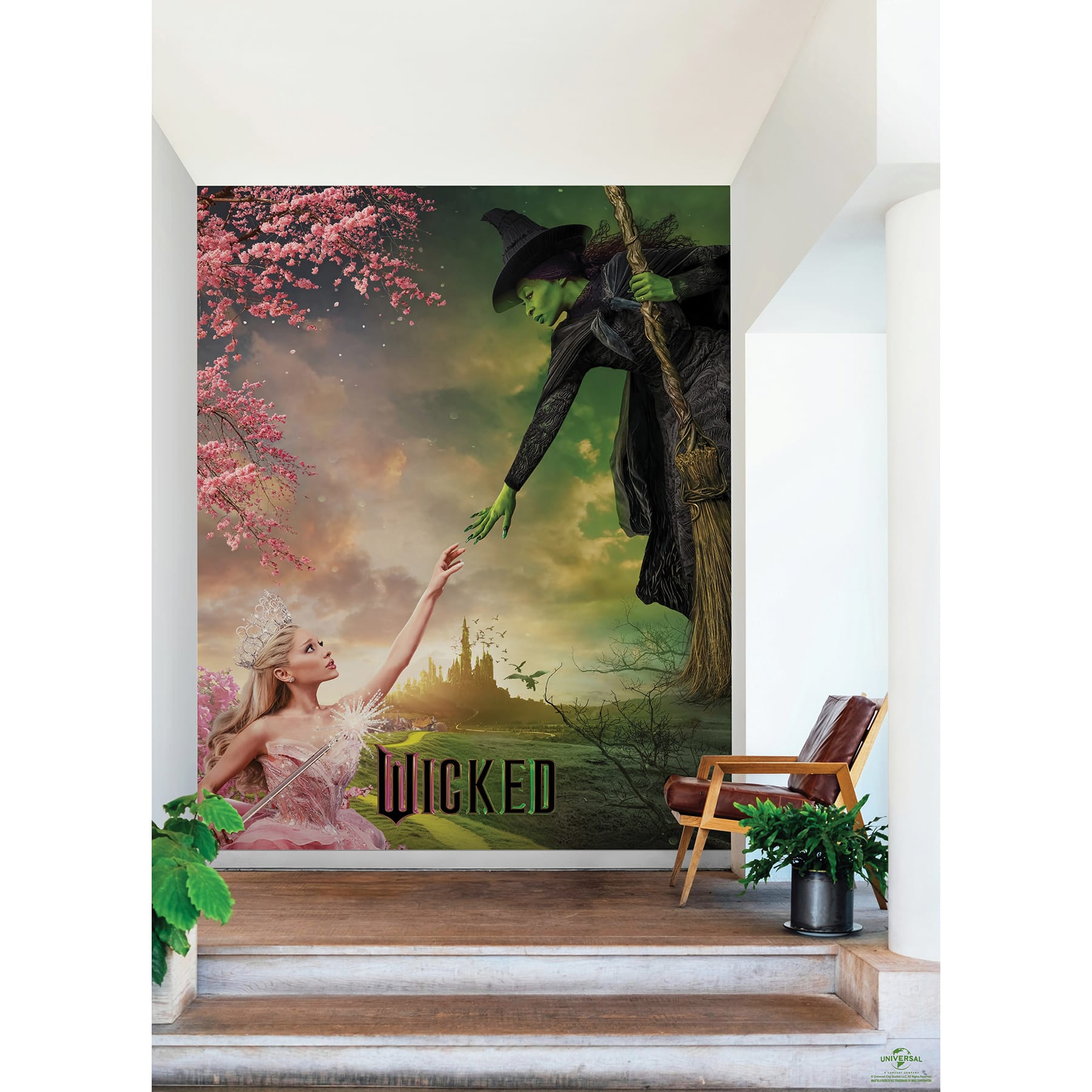 RoomMates Wicked Elphaba and Glinda Peel and Stick Wall Mural