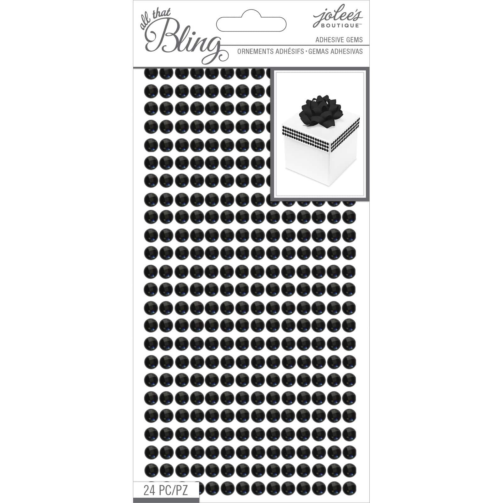 Jolee&#x27;s Boutique&#xAE; Black Bling Embellishments Adhesive Gems