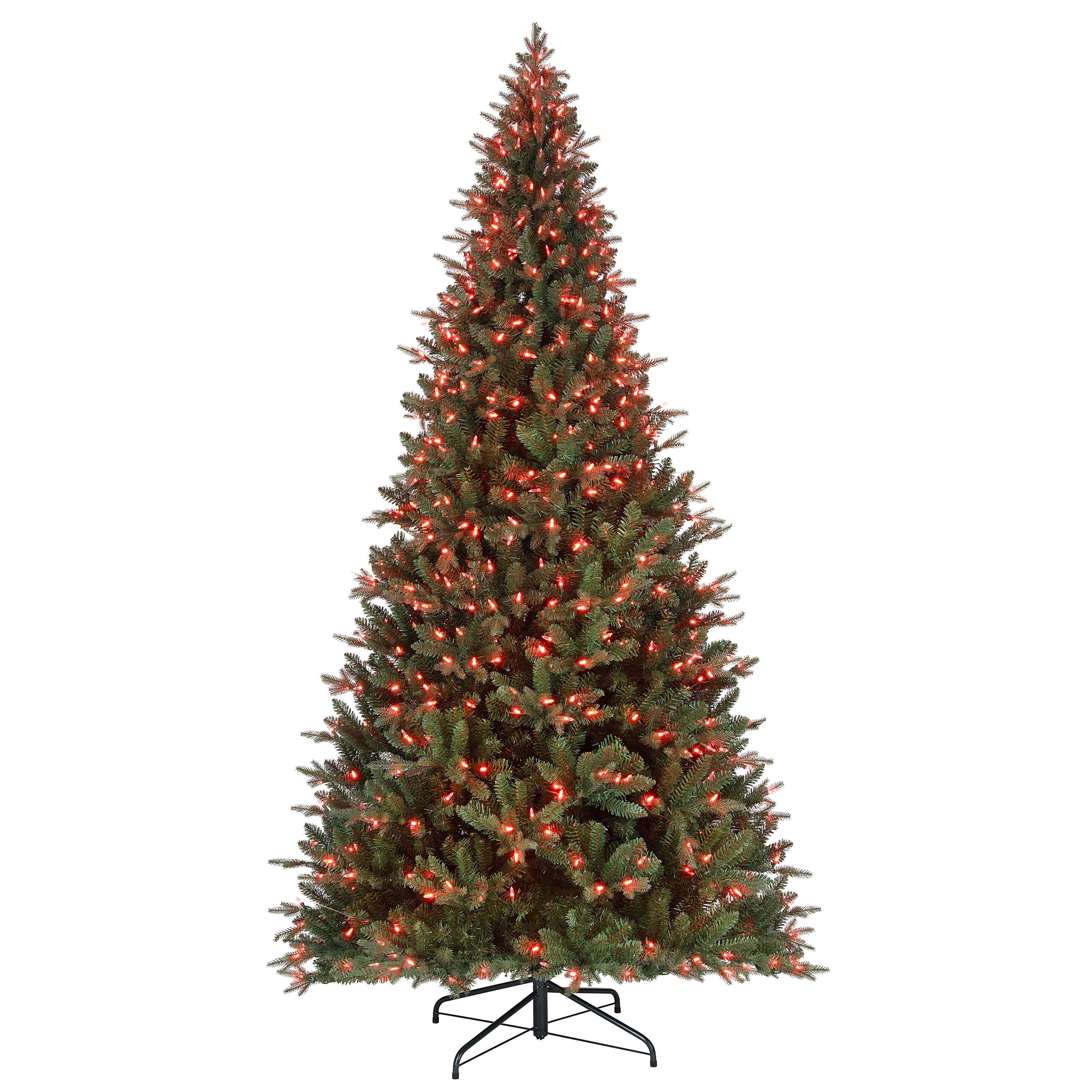 9ft. Pre-Lit Alexa Enabled Vermont Spruce Artificial Christmas Tree, Multicolor LED Lights