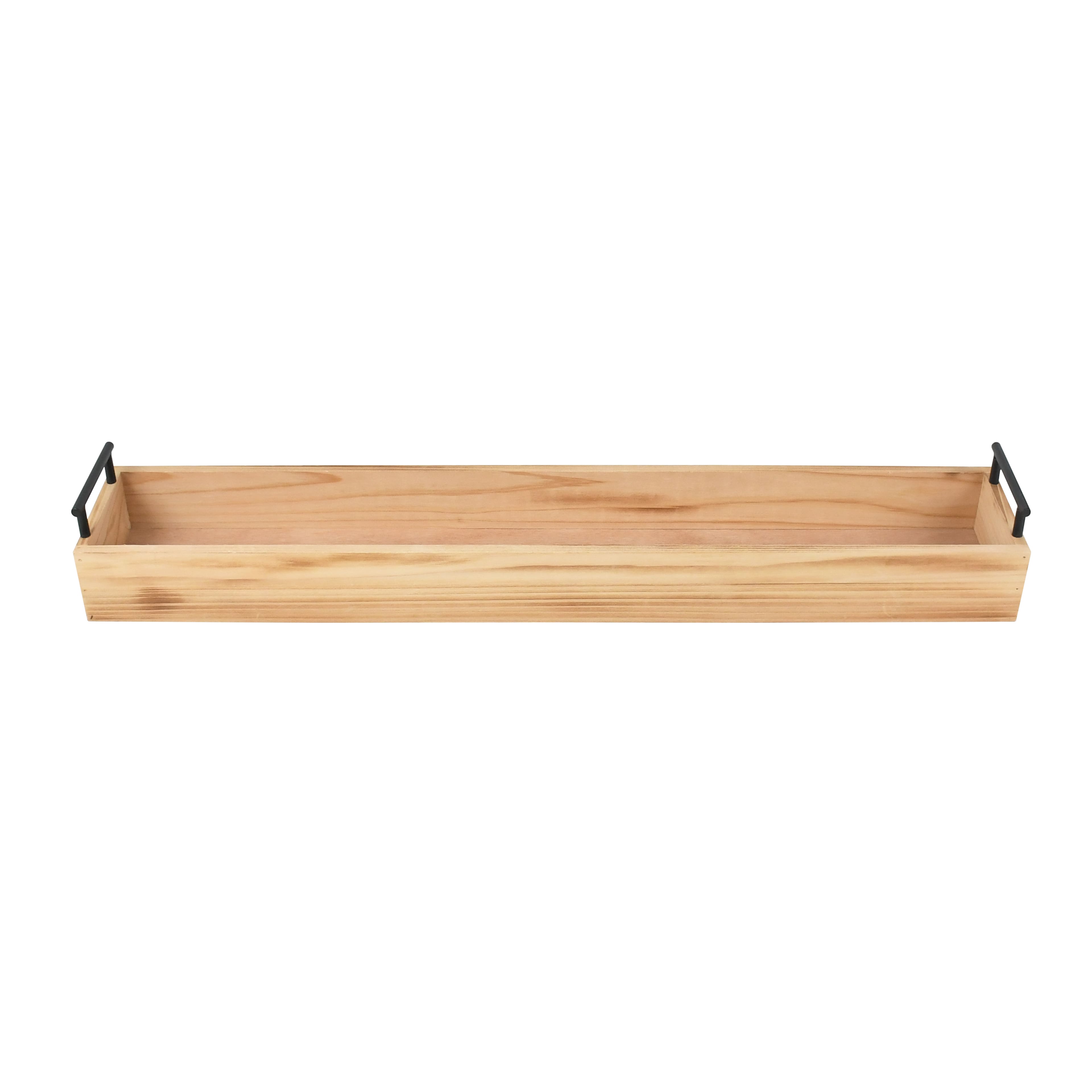 29" Long Wood Tray with Handle by Ashland®