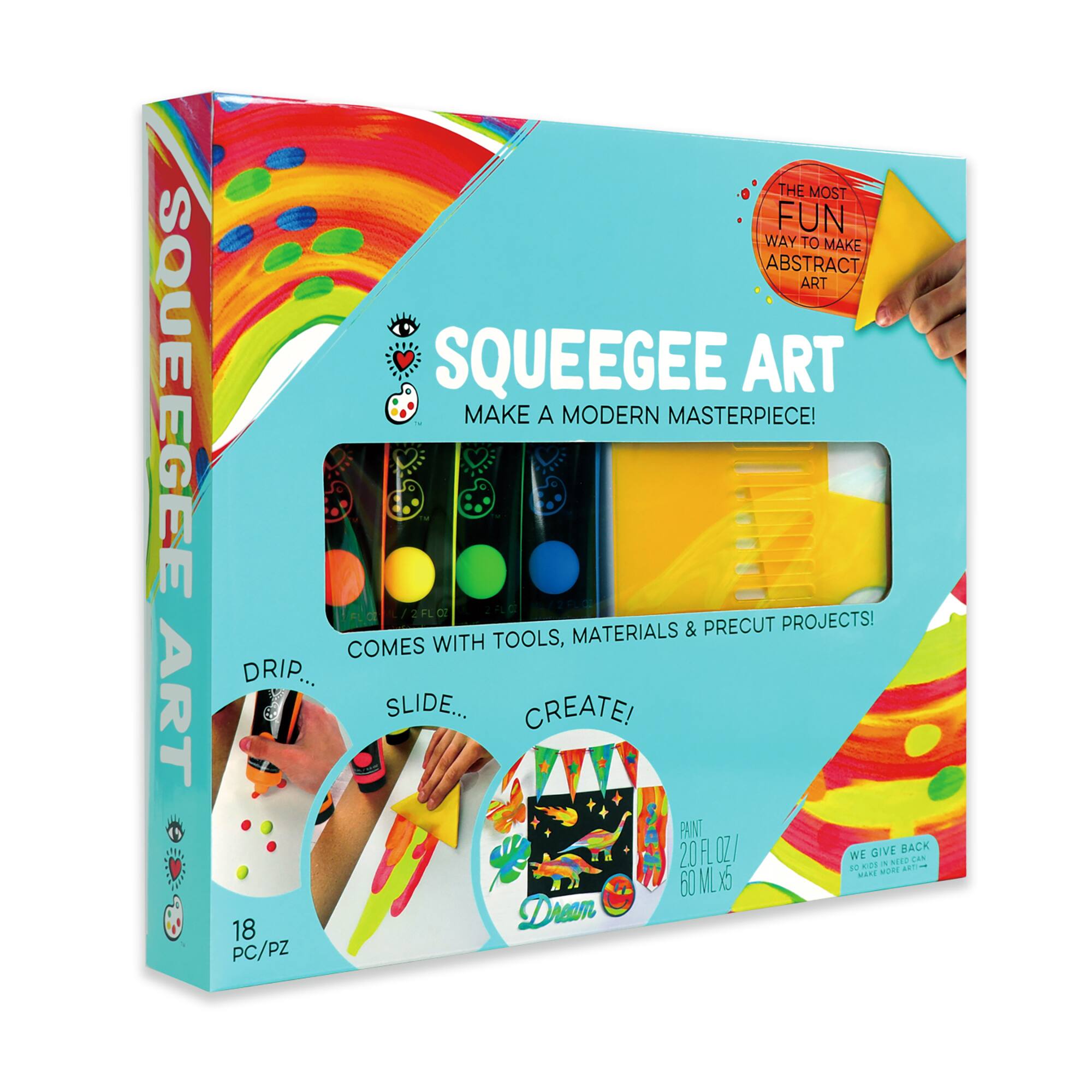 Squeegee Art Craft Kit