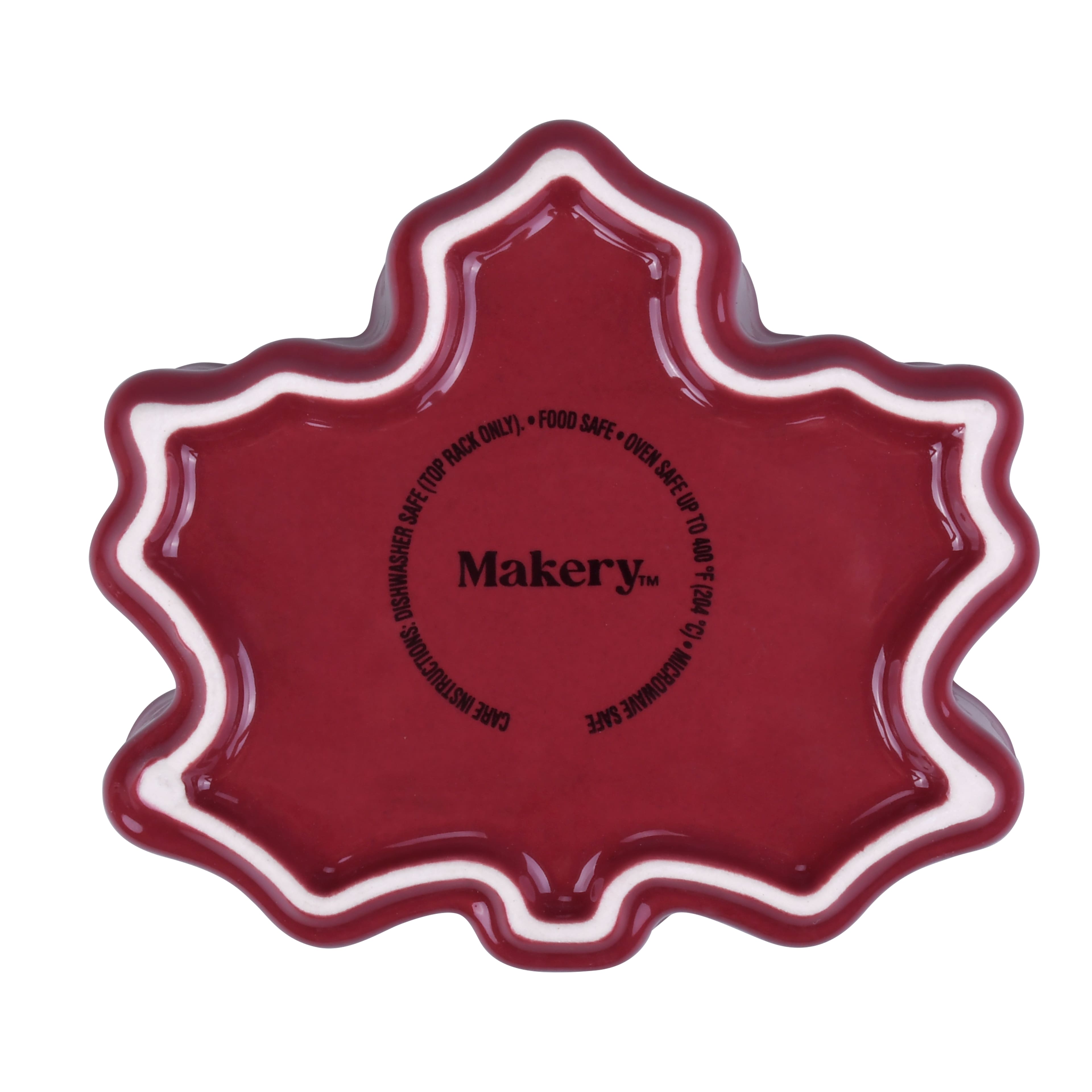 5&#x22; Burgundy Ceramic Ramekin by Makery&#x2122;
