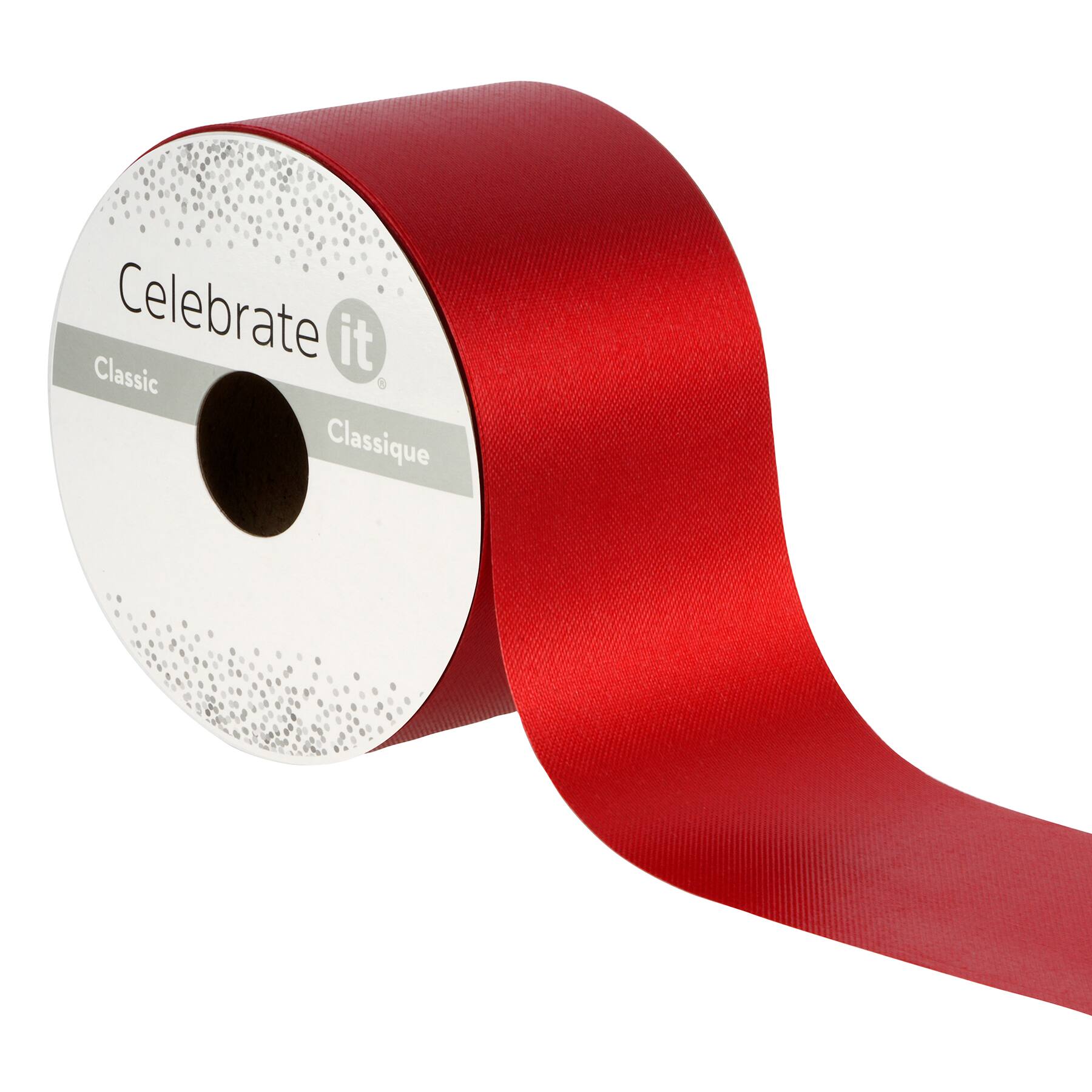 2.5" x 50yd. Satin Floral Ribbon by Celebrate It®
