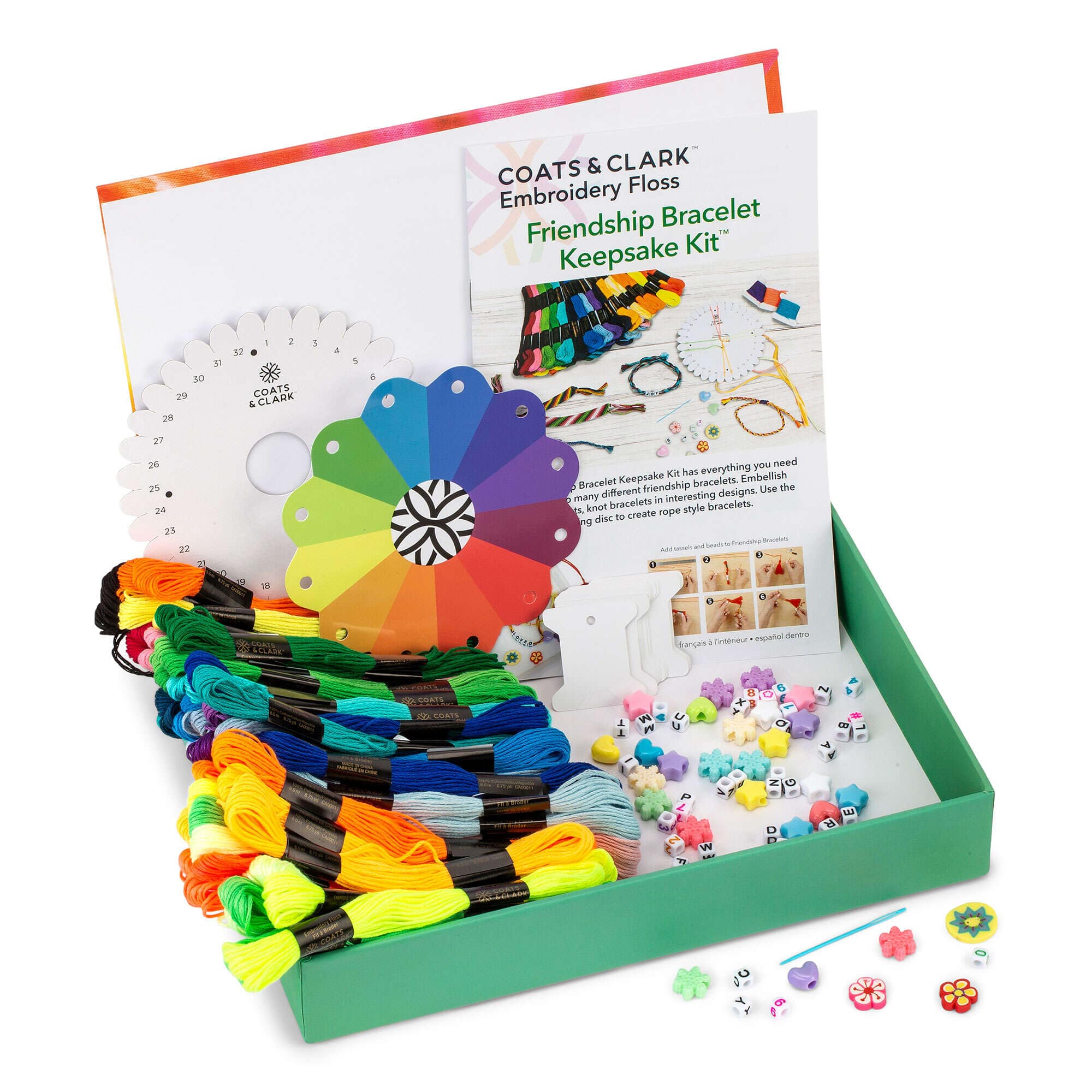 Coats &#x26; Clark&#xAE; Embroidery Floss Friendship Bracelet Keepsake Kit&#x2122;