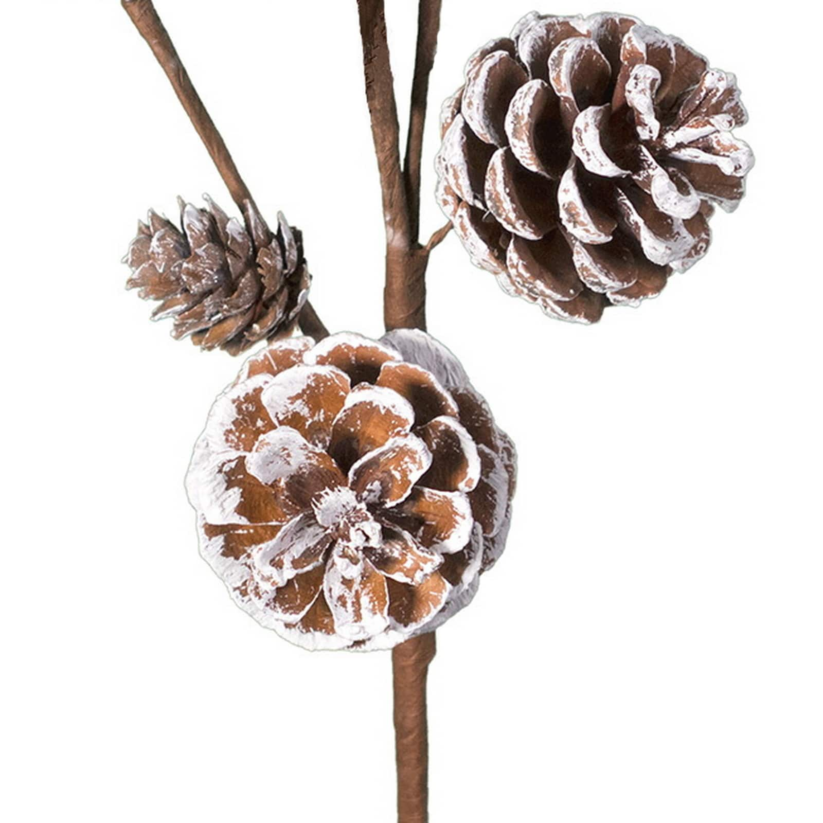 11&#x22; Snowy Pinecone Pick by Ashland&#xAE;