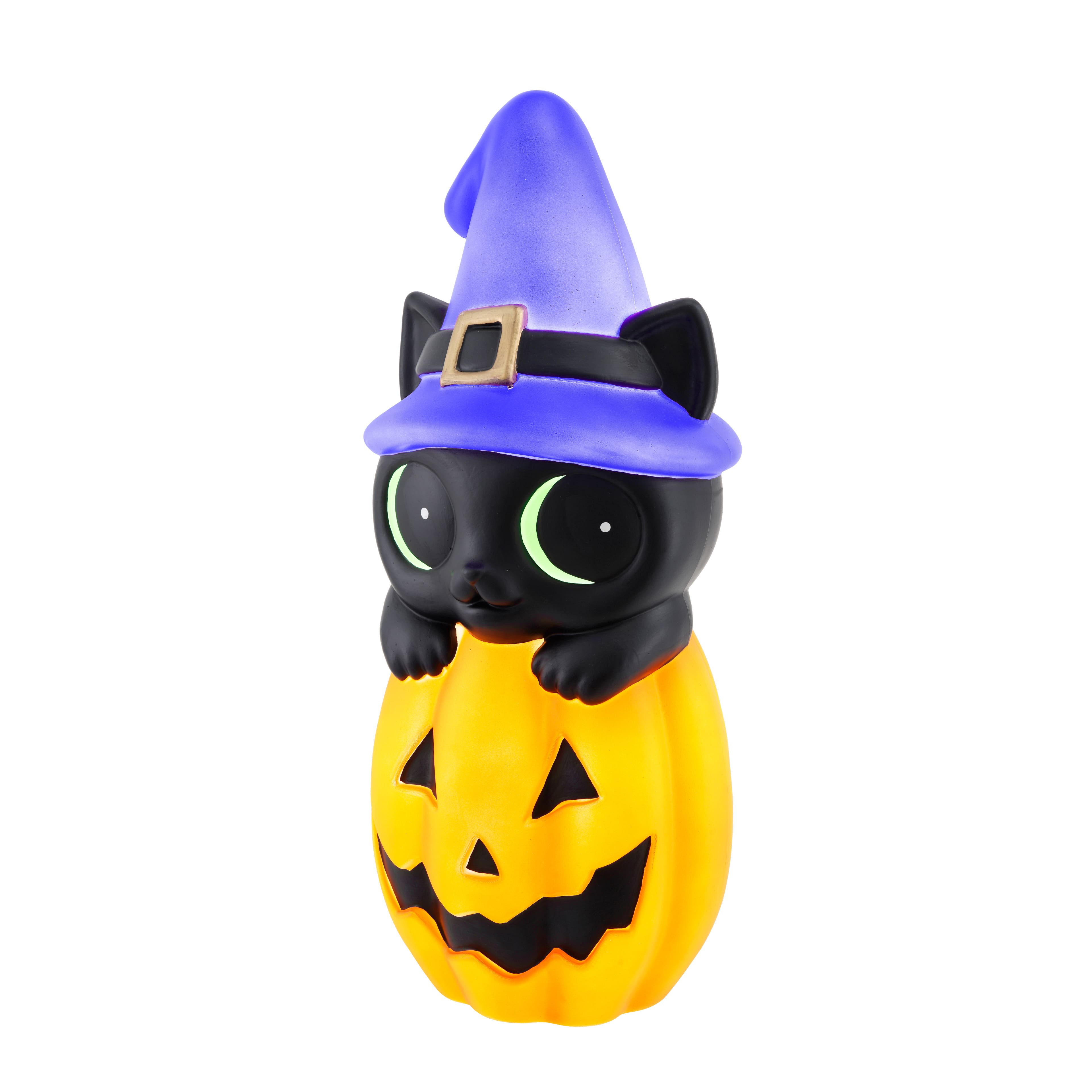 24&#x22; LED Lighted Cat &#x26; Pumpkin Blow Mold by Ashland&#xAE;