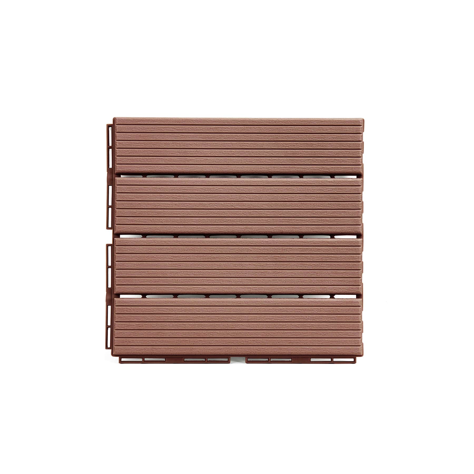 FloorPops Straight Groove Interlocking Deck Tiles, 9ct.