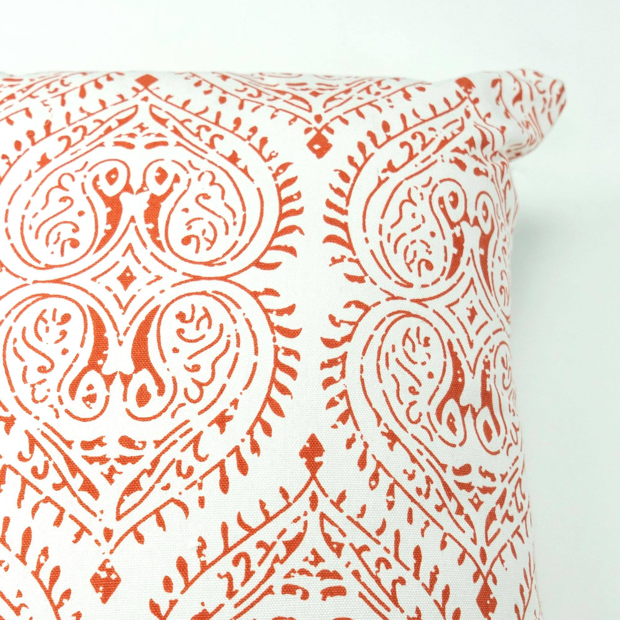 American Art D&#xE9;cor&#x2122; Handwoven Red &#x26; White Boho Decorative Throw Pillow