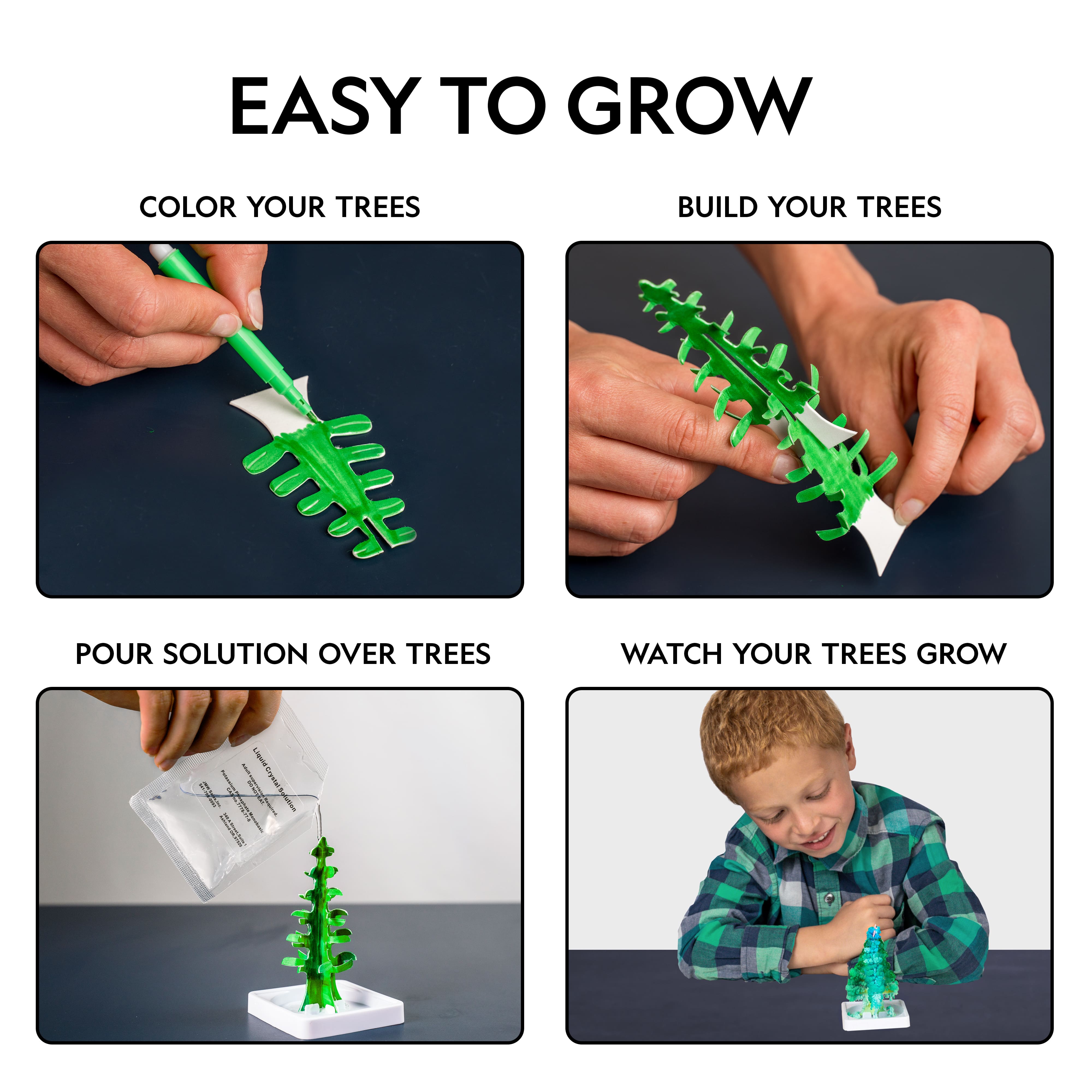 National Geographic Crystal Growing Tree Garden Includes Geode Science Kit 
