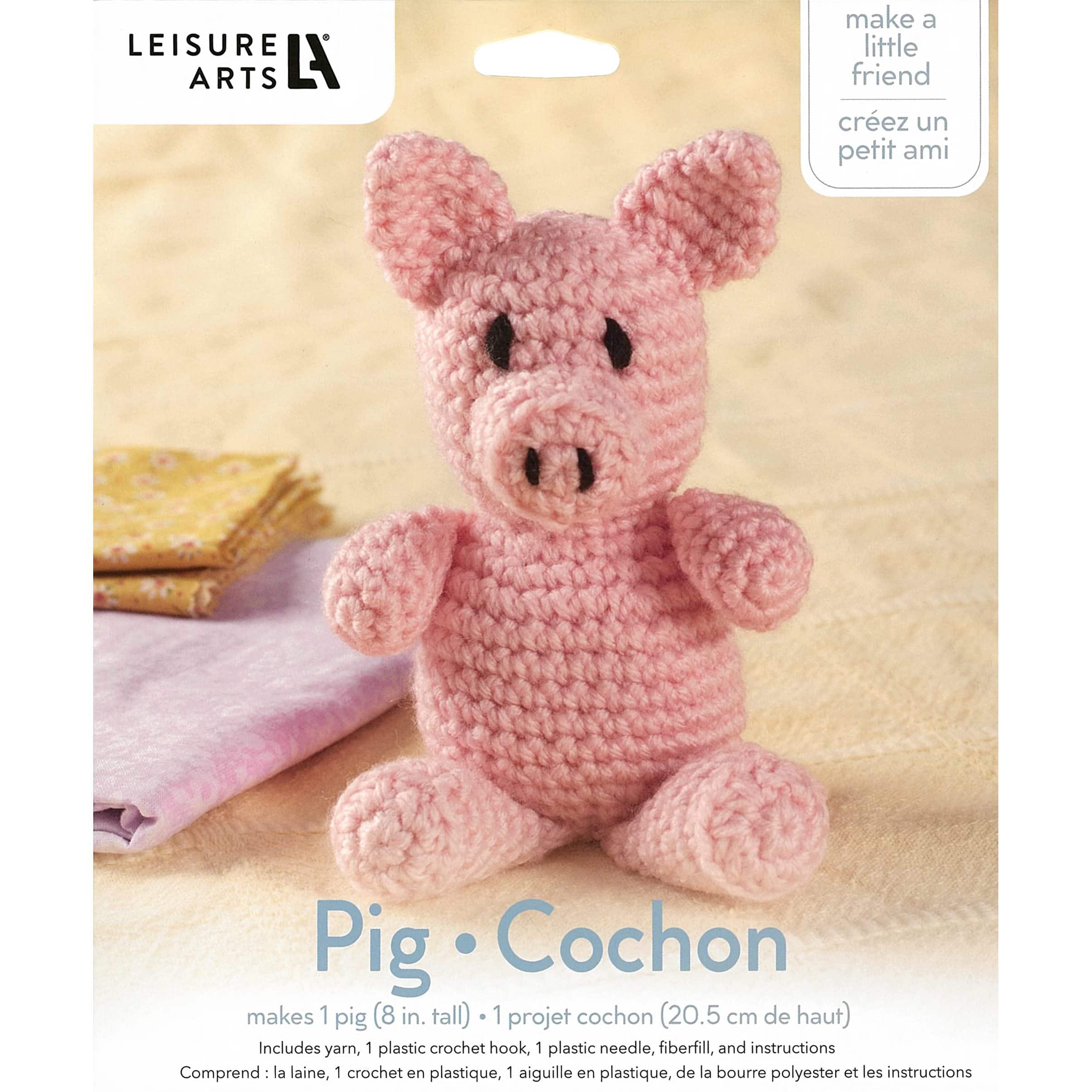 Leisure Arts&#xAE; Pig Crochet Friend Kit