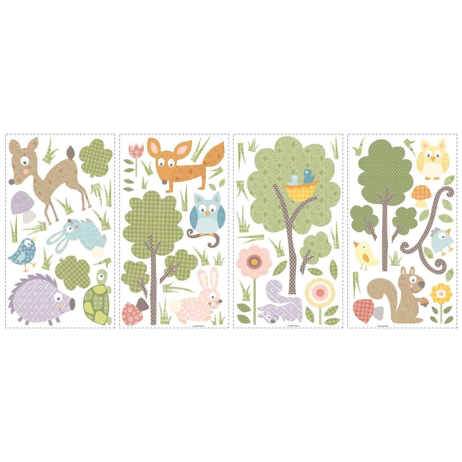 RoomMates Woodland Animals Peel &#x26; Stick Wall Decals