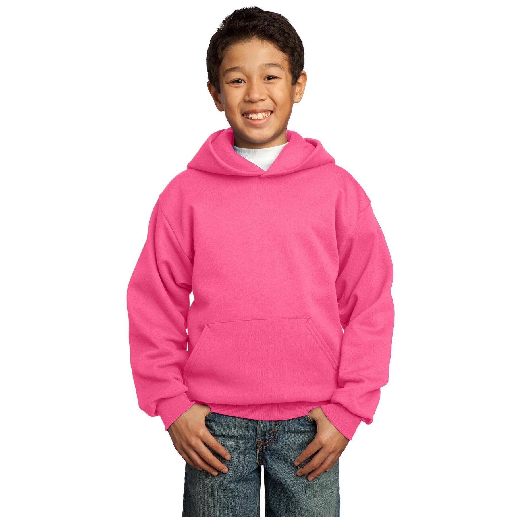 Port &#x26; Company&#xAE; Youth Neon Fleece Pullover Hooded Sweatshirt