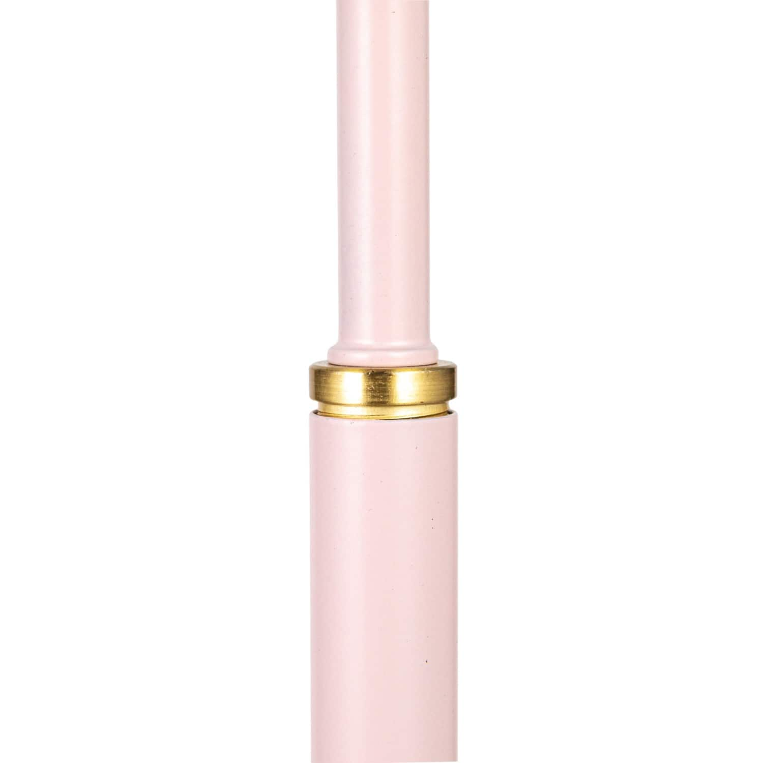 65&#x22; Pink Round Metal Floor Lamp