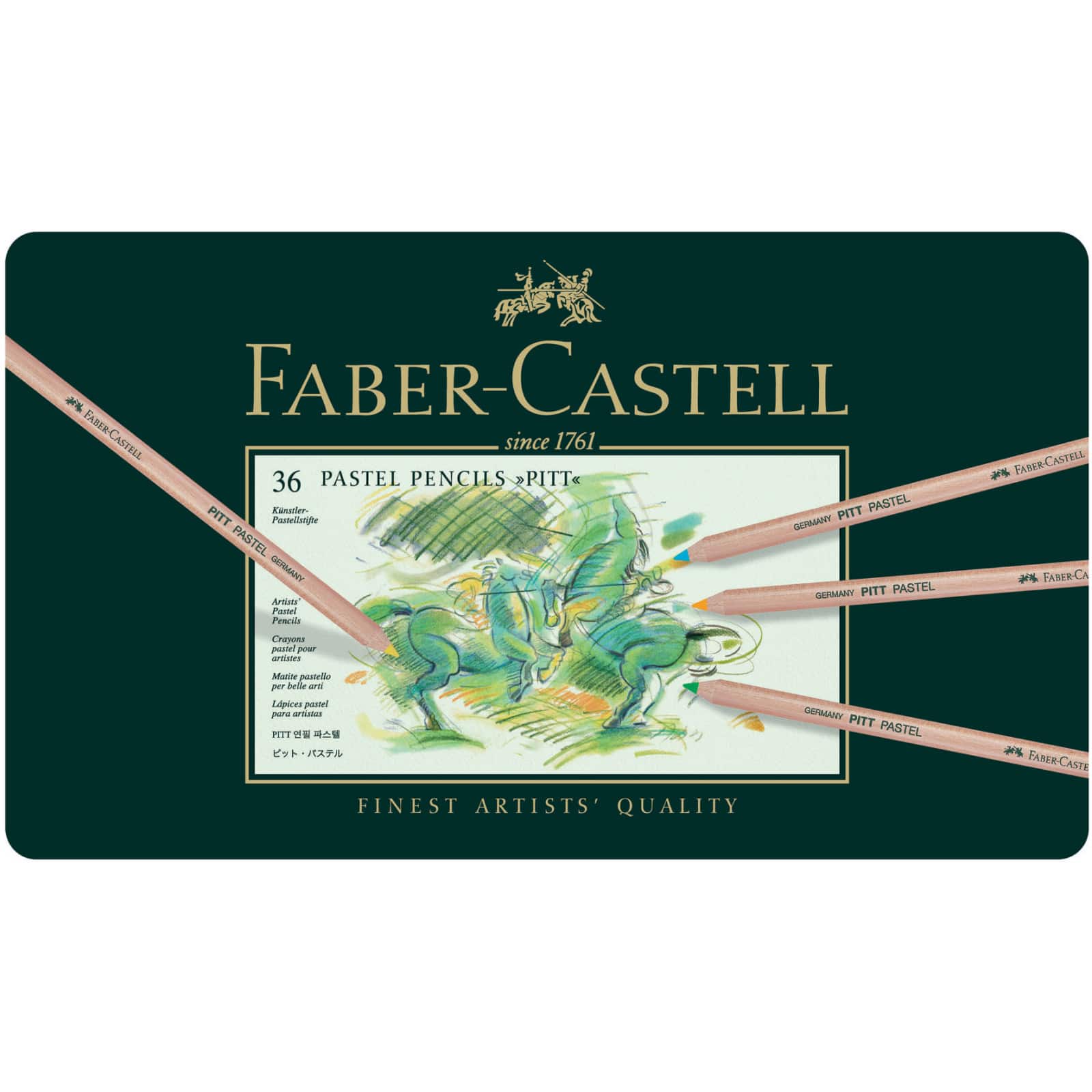 Faber-Castell&#xAE; 36 Color PITT Pastel Pencil Tin Set