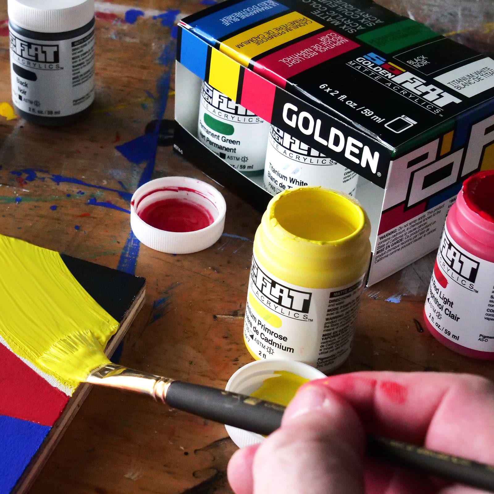 Golden&#xAE; SoFlat Matte Pop Colors Acrylic Paint Set
