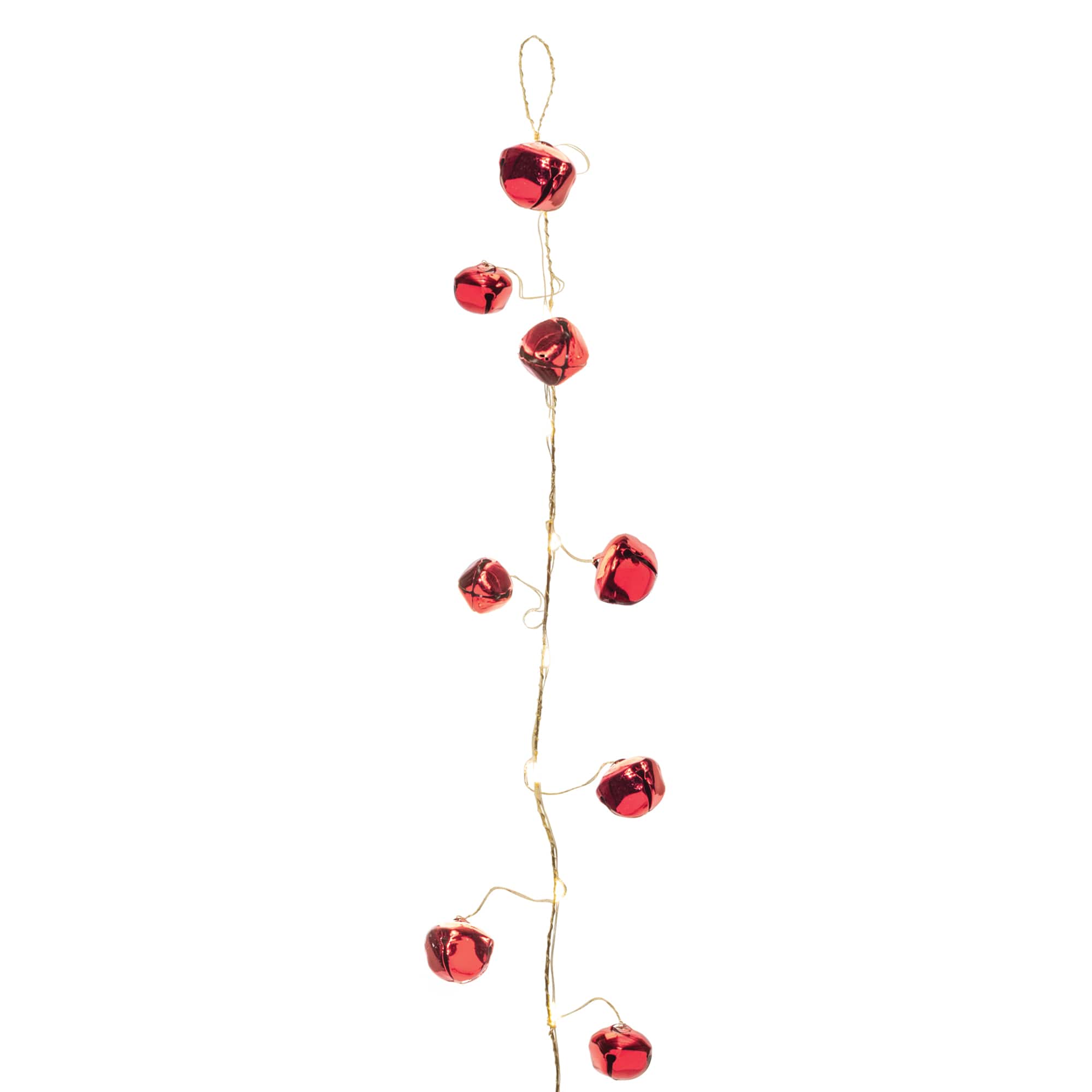 5ft. Red LED Sleigh Bell Garlands, 2ct.