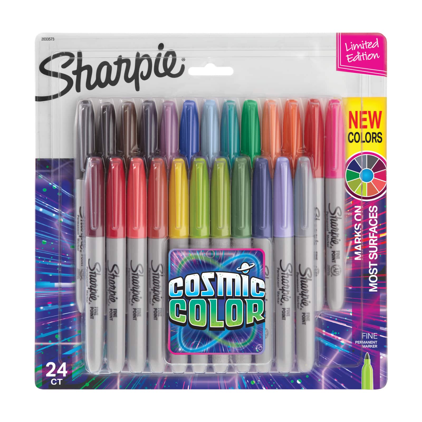 Sharpie&#xAE; Fine Point 24 Cosmic Color Permanent Marker Set
