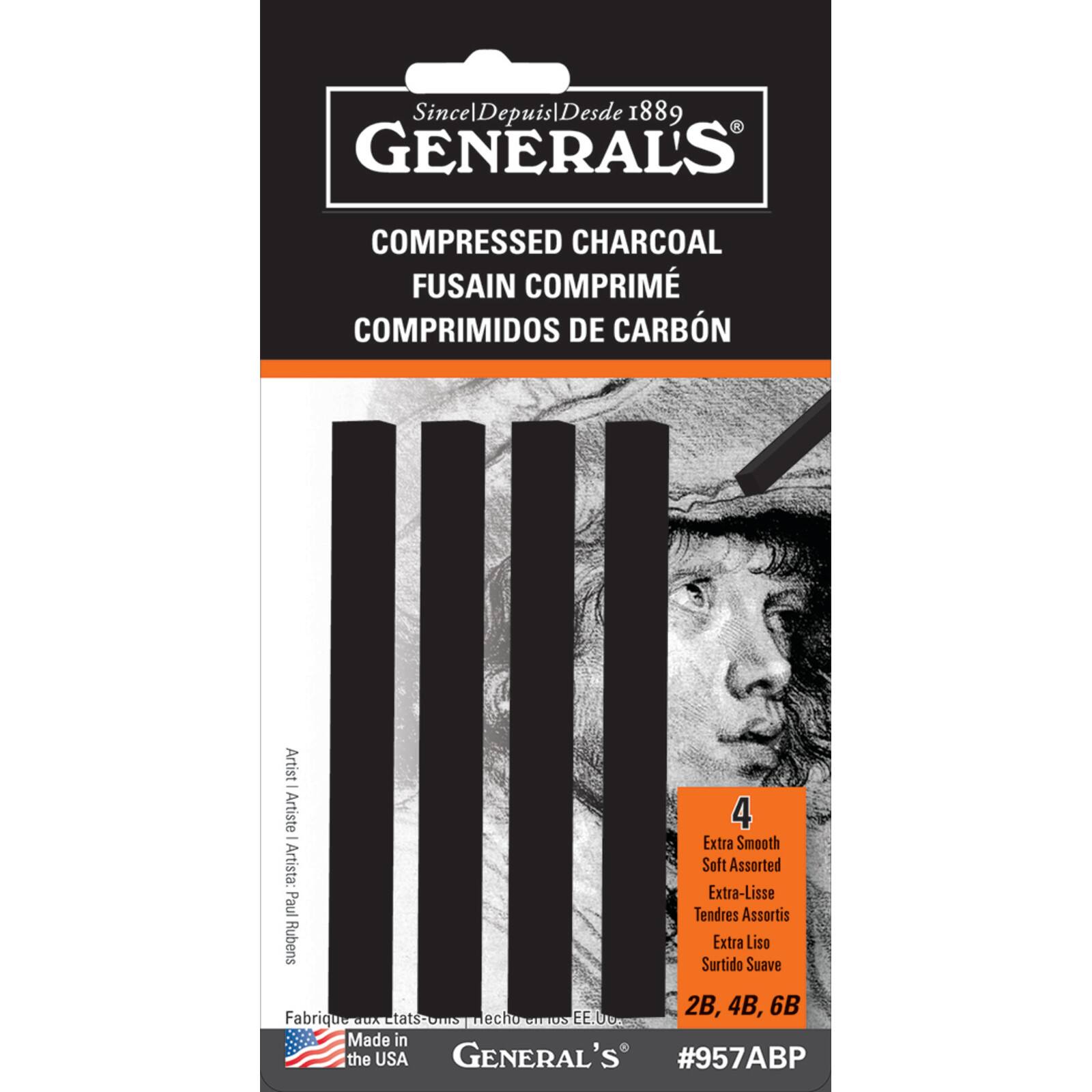 General&#x27;s&#xAE; Compressed Charcoal Sticks