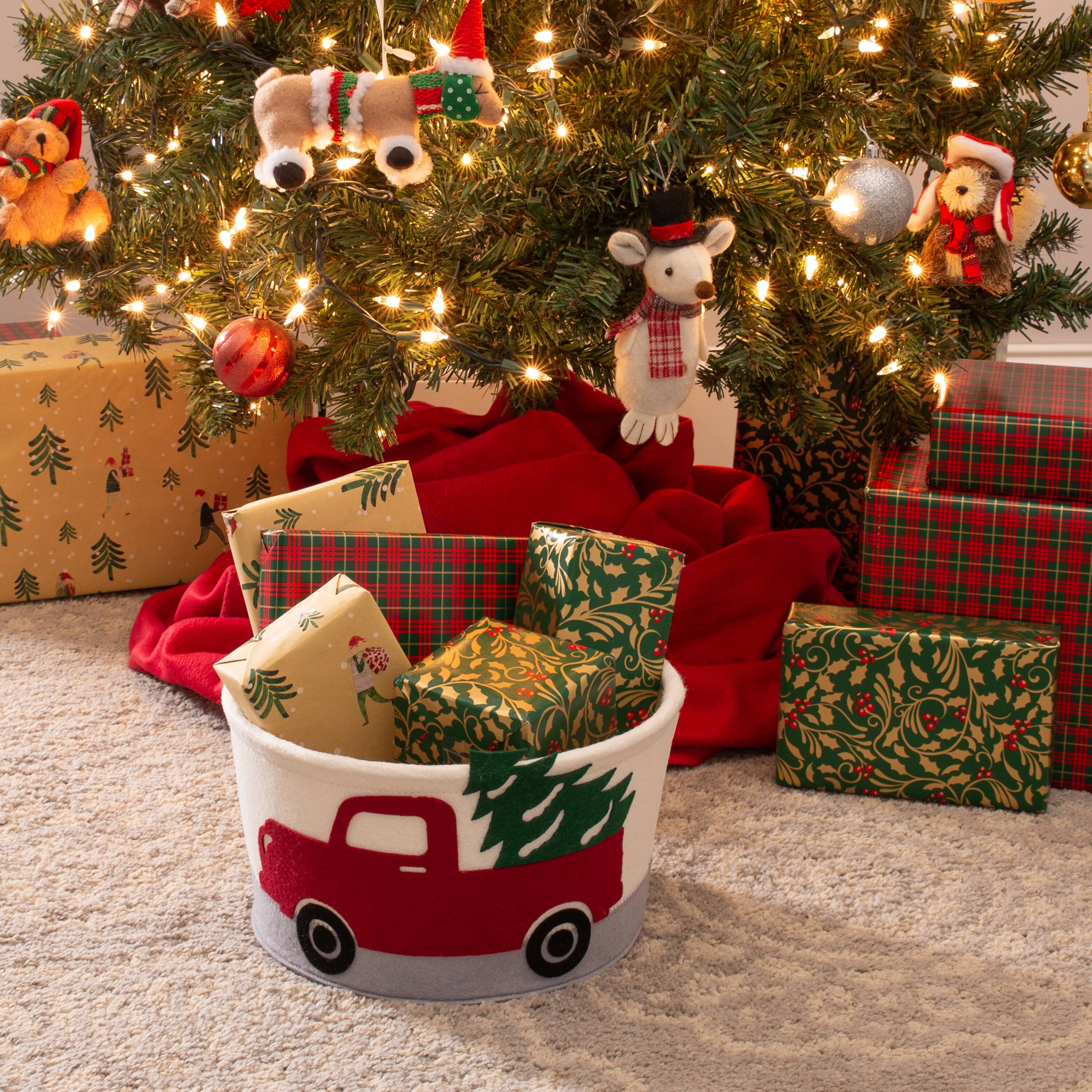 Simplify Round Felt Truck Tote