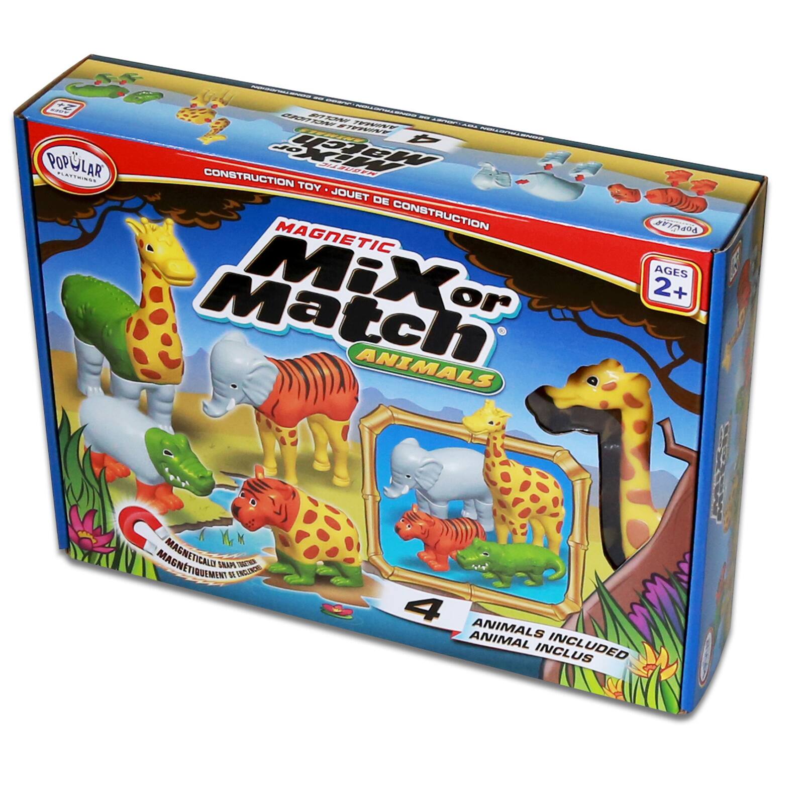 Popular Playthings® Magnetic Mix or Match Jungle Animals