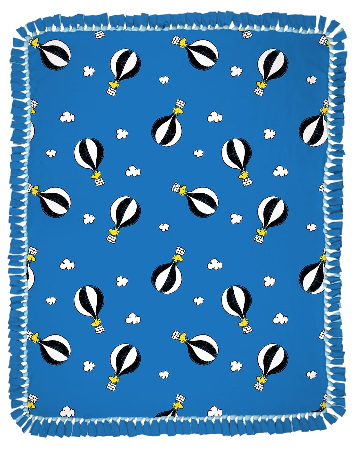 Peanuts® 72" Springtime Snoopy & Woodstock No Sew Fleece Throw Kit