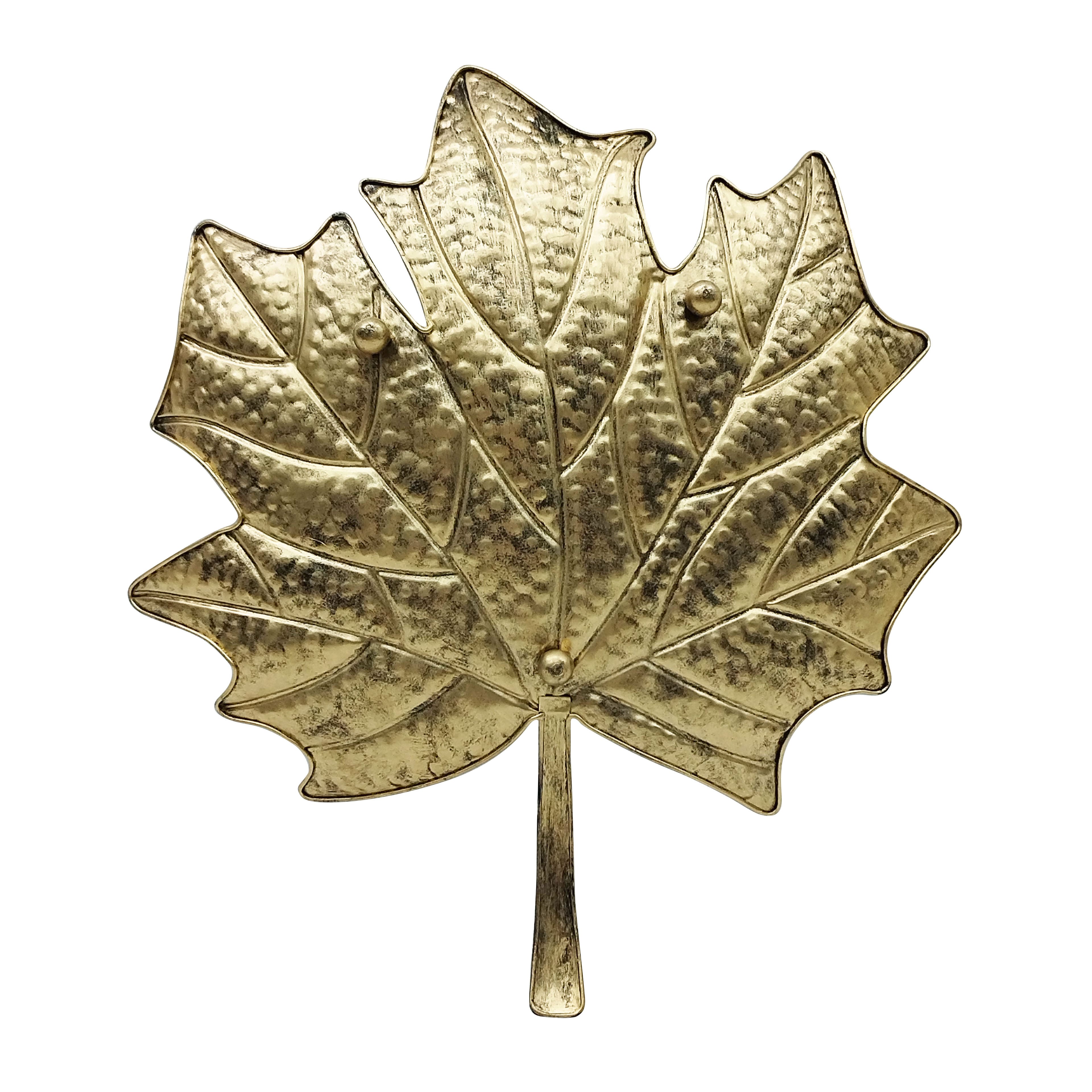 17&#x22; Gold Maple Leaf Tray Tabletop D&#xE9;cor by Ashland&#xAE;