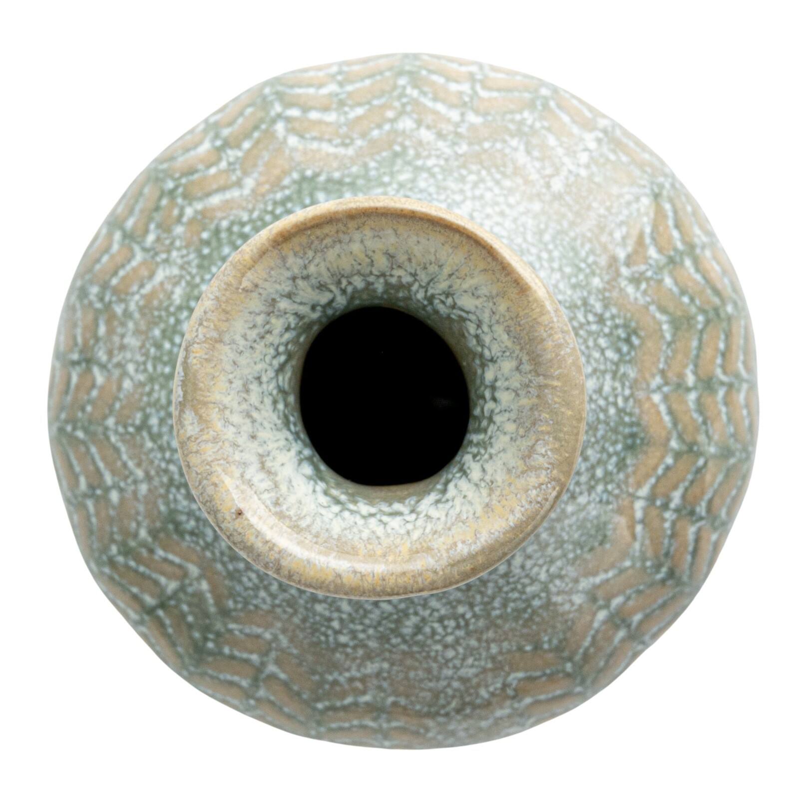 Hello Honey® Gray, Green & Natural Stoneware Vase Set