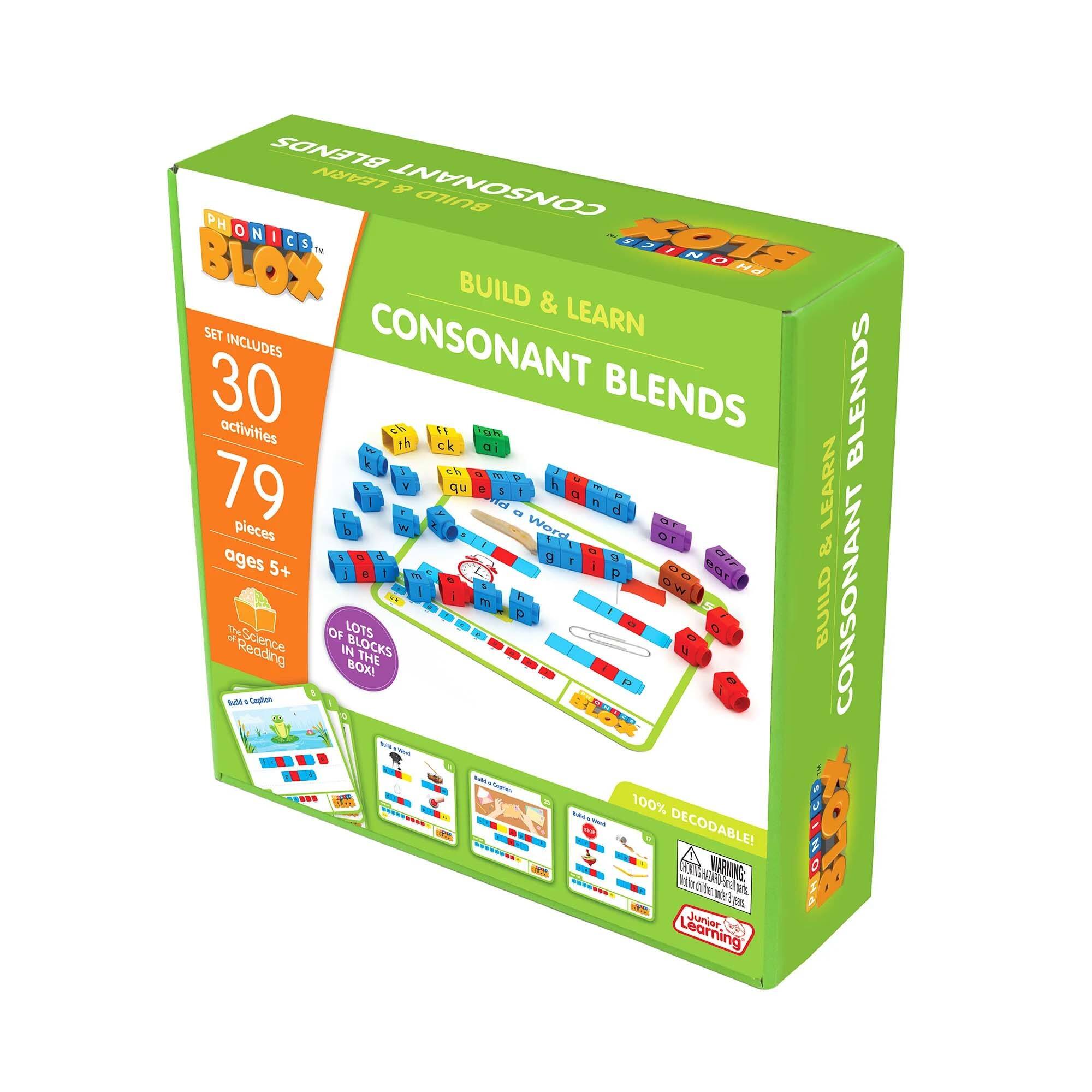 Junior Learning® Consonant Blends Phase 4 Rainbow Phonics Set