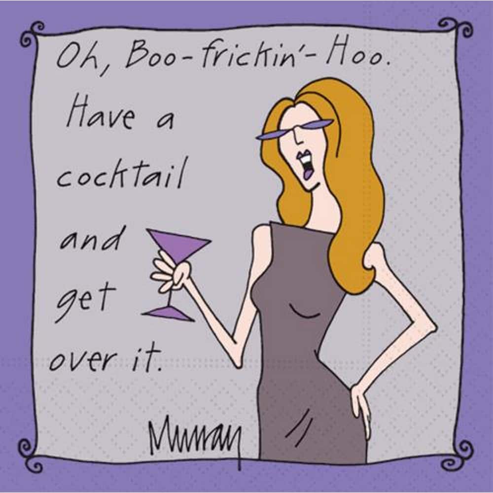 JAM Paper Get Over It Cocktail Napkins, 40ct.