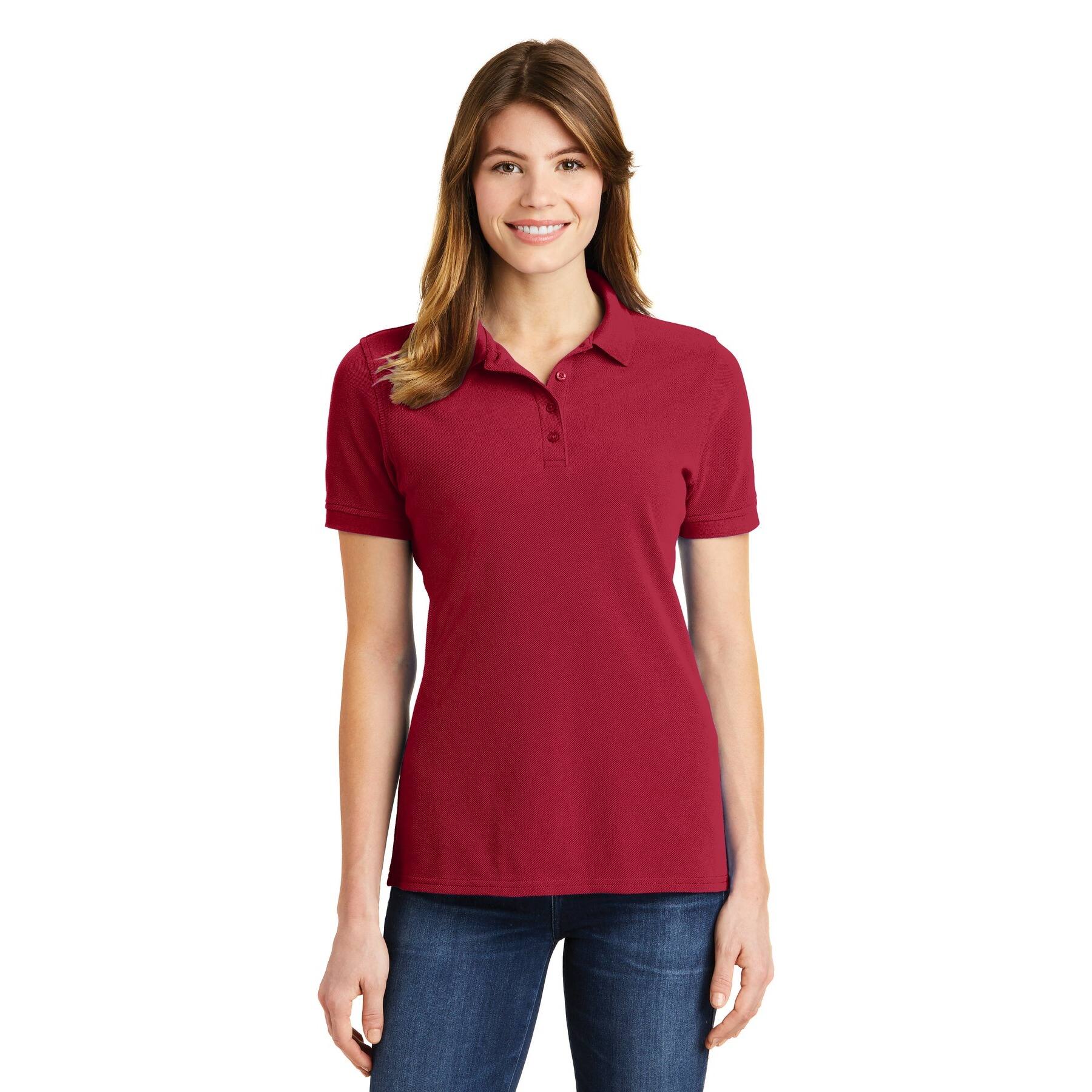 Port & Company® Combed Ring Spun Ladies Pique Polo