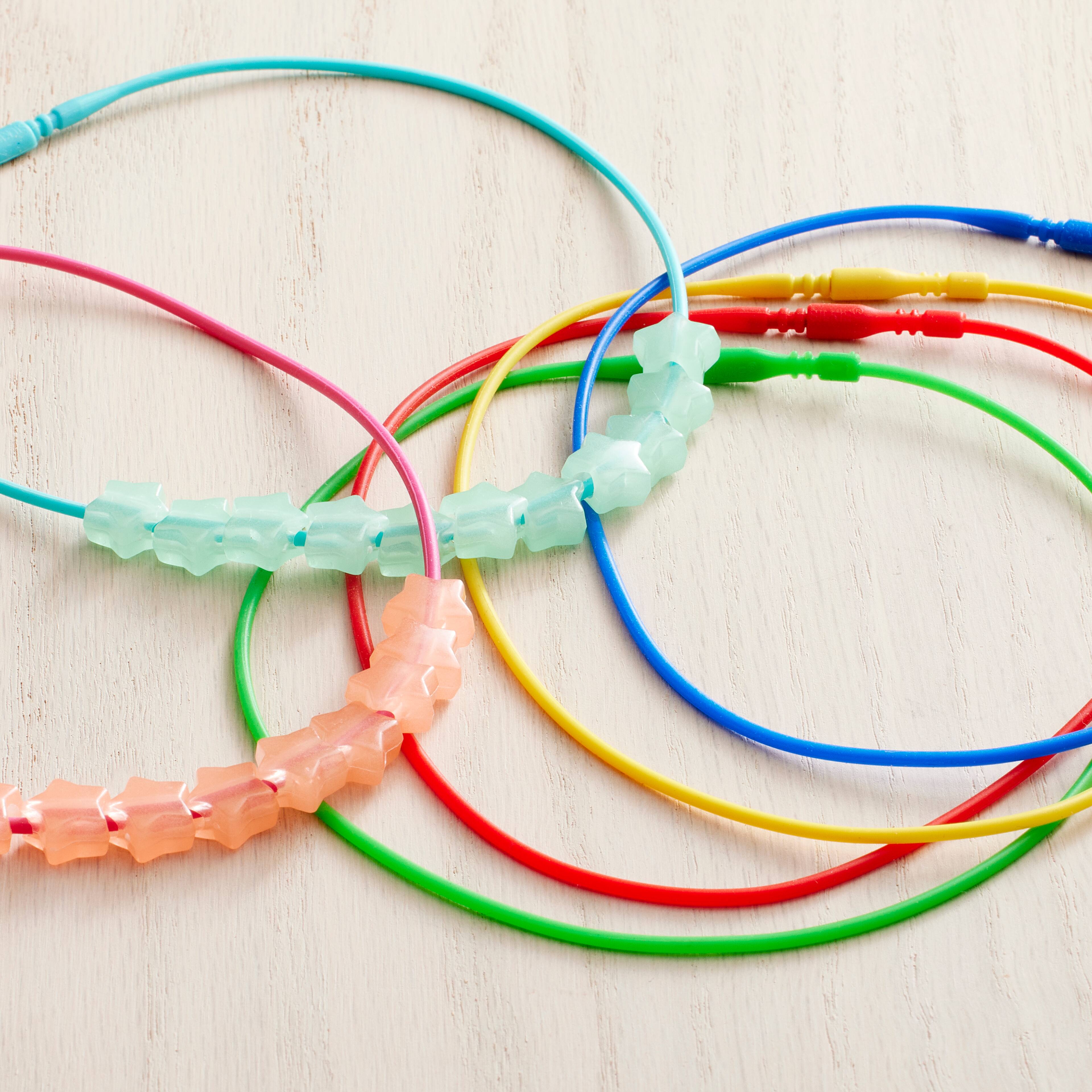 6 Pack: Stretch Magic Silkies&#x2122; Assorted Color Necklaces 