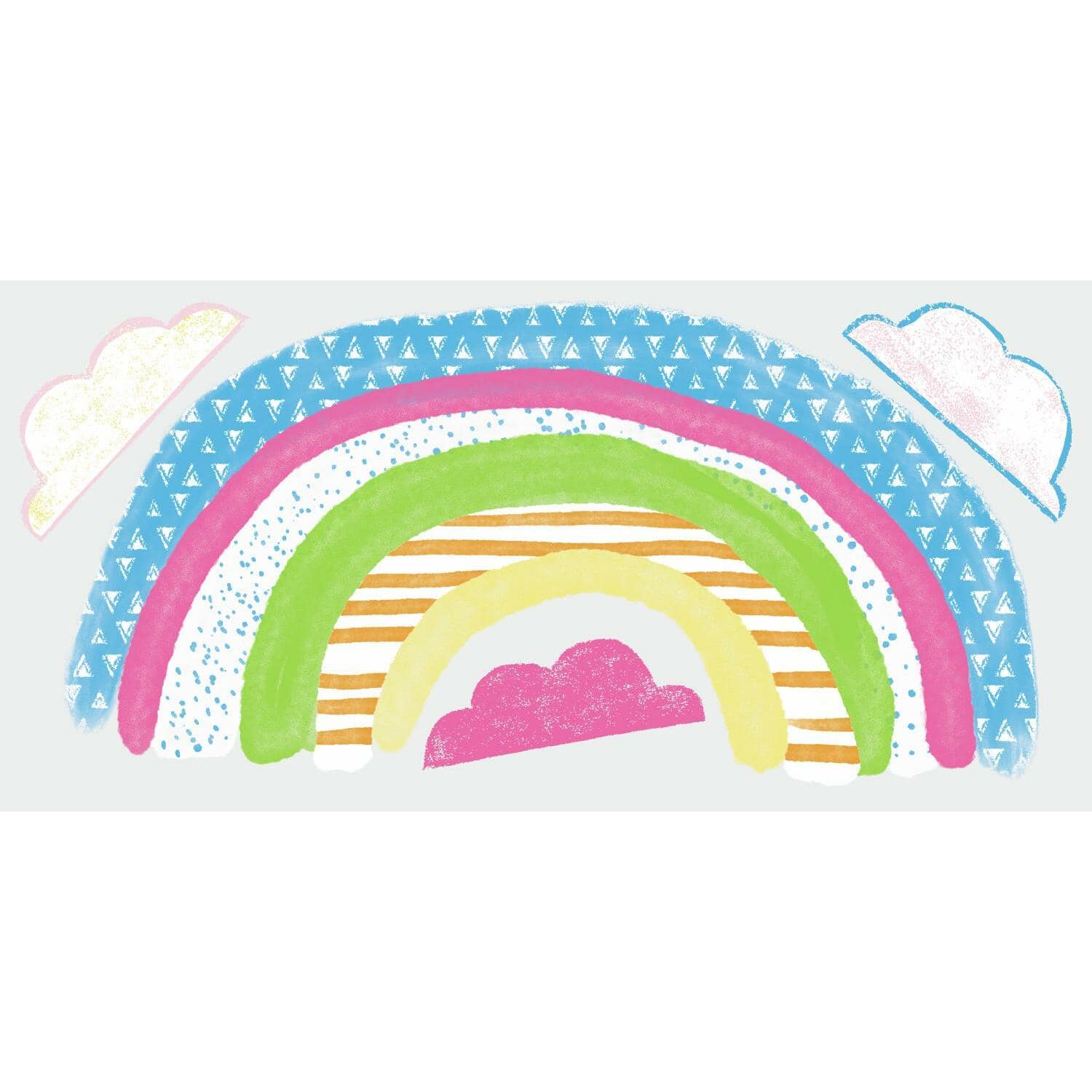 RoomMates Pattern Rainbow Peel &#x26; Stick Giant Wall Decals
