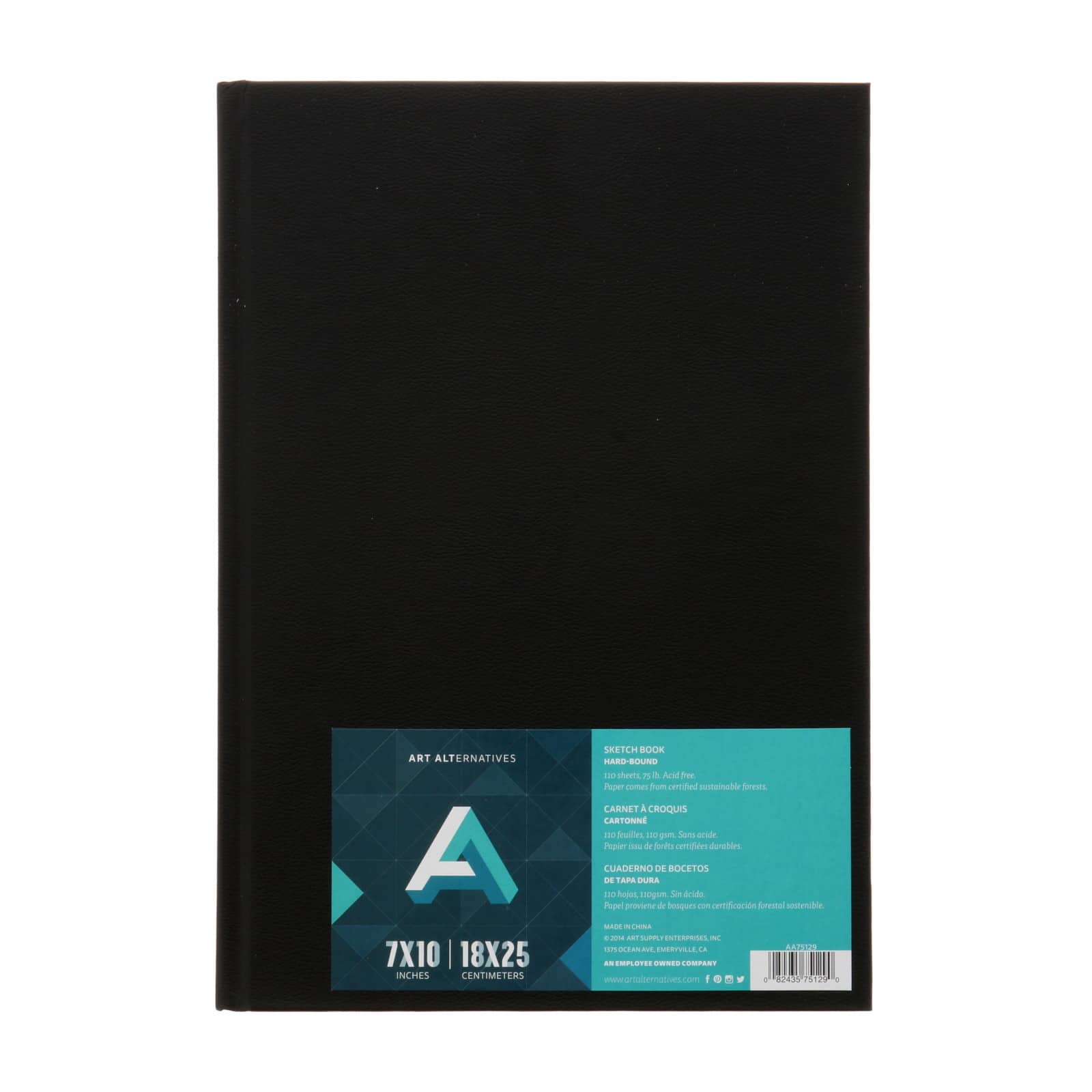 Alpha Series Premium Hard-Cover Sketch Books, Wire-Bound, 6 x 8 - 100 lb.  (150gsm) 50 sheets - 851177003055