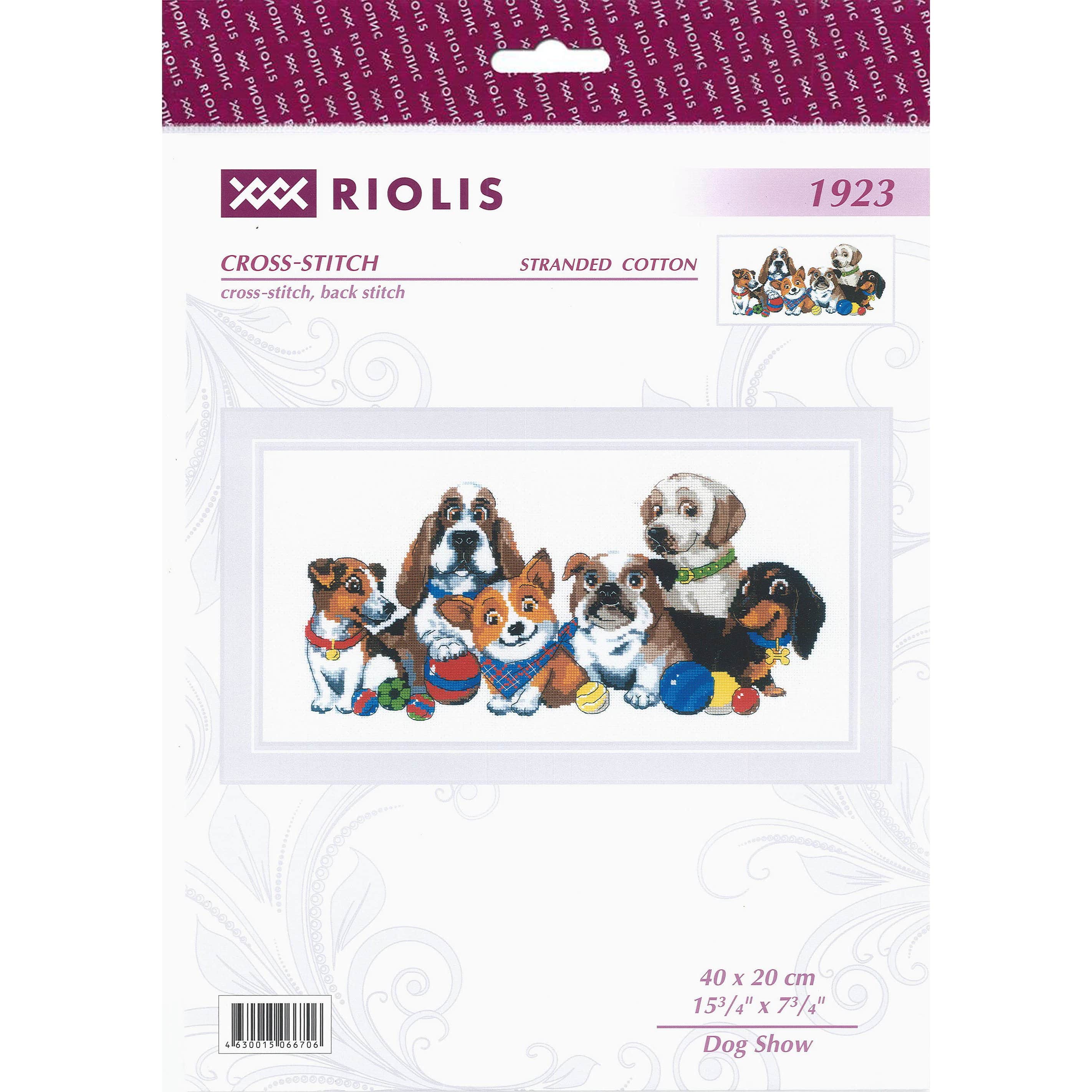 RIOLIS Dog Show Cross Stitch Kit - D616089S - Arts and Crafts Buy the RIOLIS Dog Show Cross Stitch Kit at Michae sku D616089S