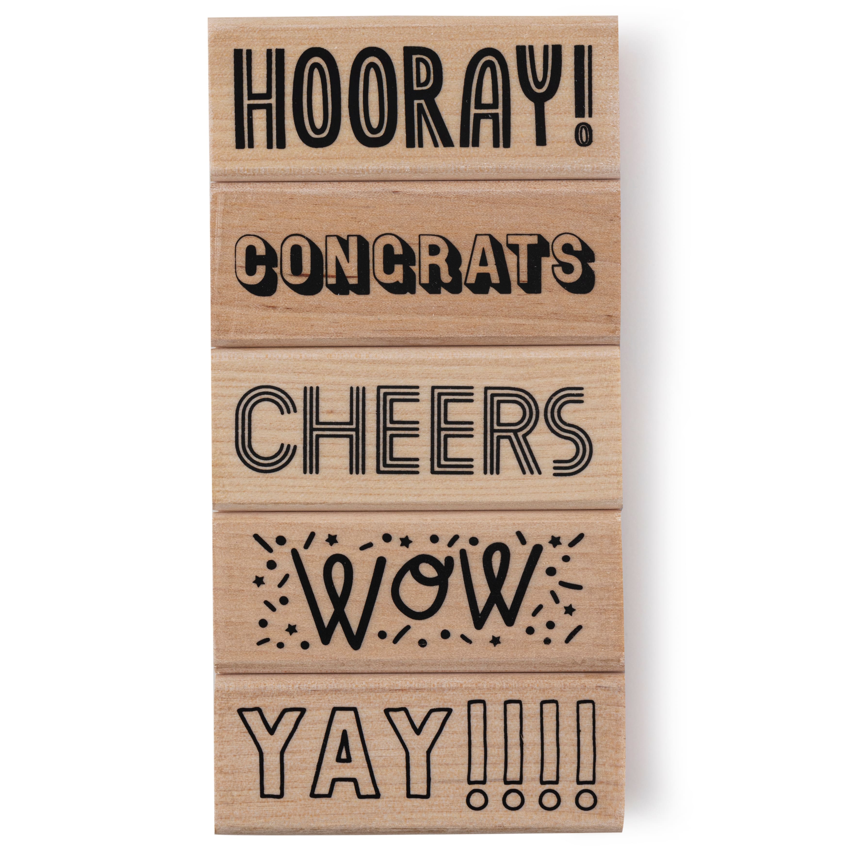 Celebrate Wood Stamp Set by Recollections&#x2122;