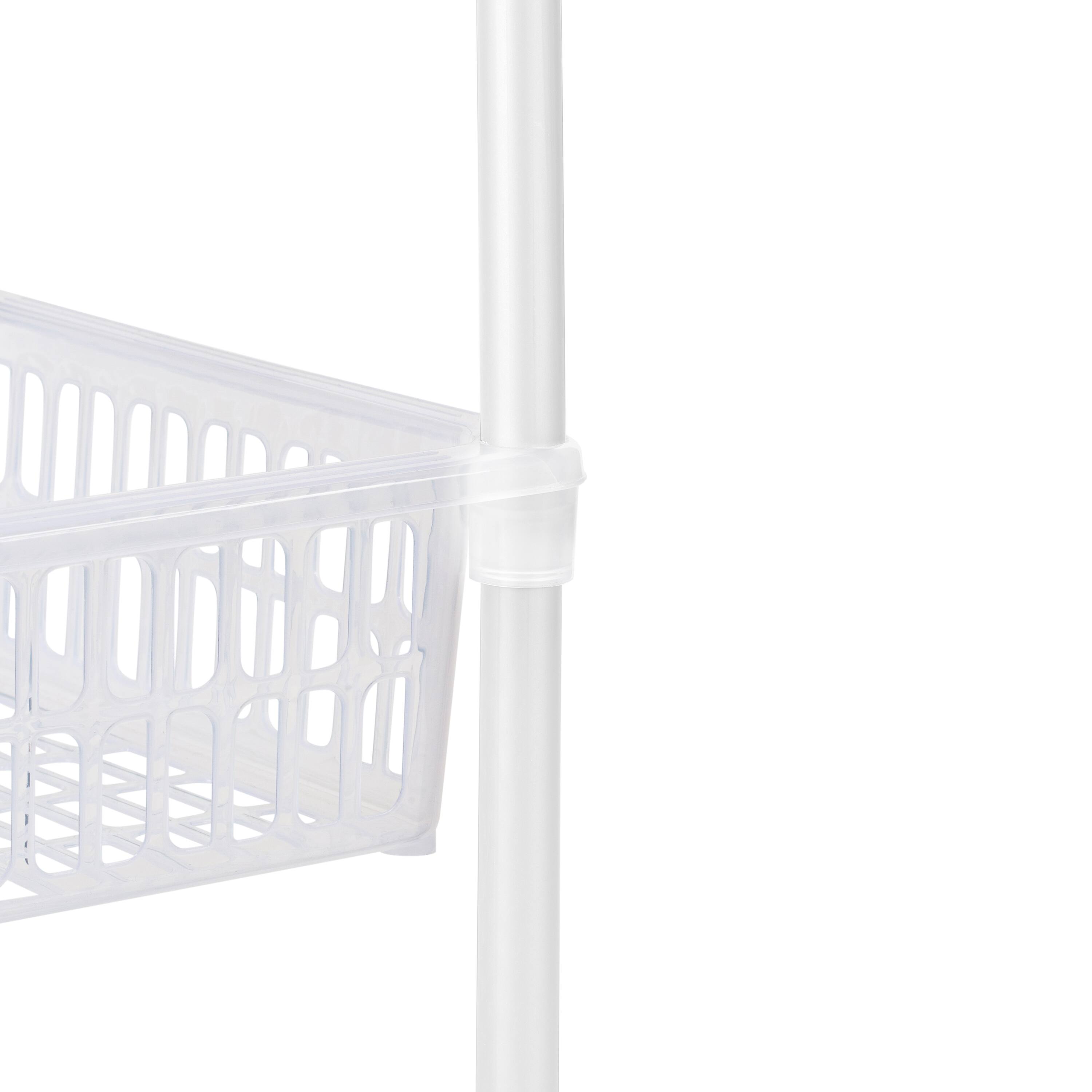 Kitchen Details White 4-Tier Slim Shelf