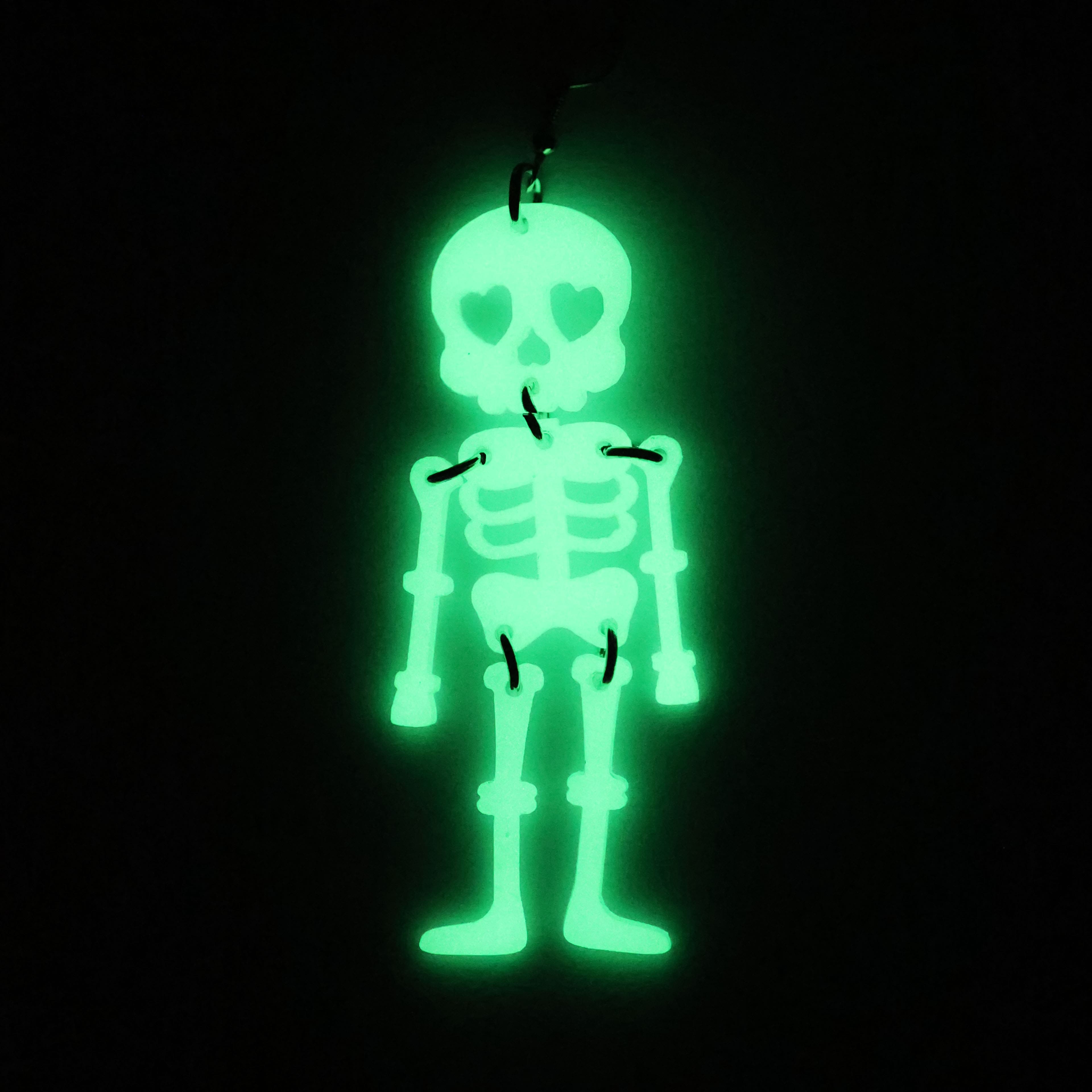 Glow-in-the-Dark Skeleton Earrings by Celebrate It&#x2122;