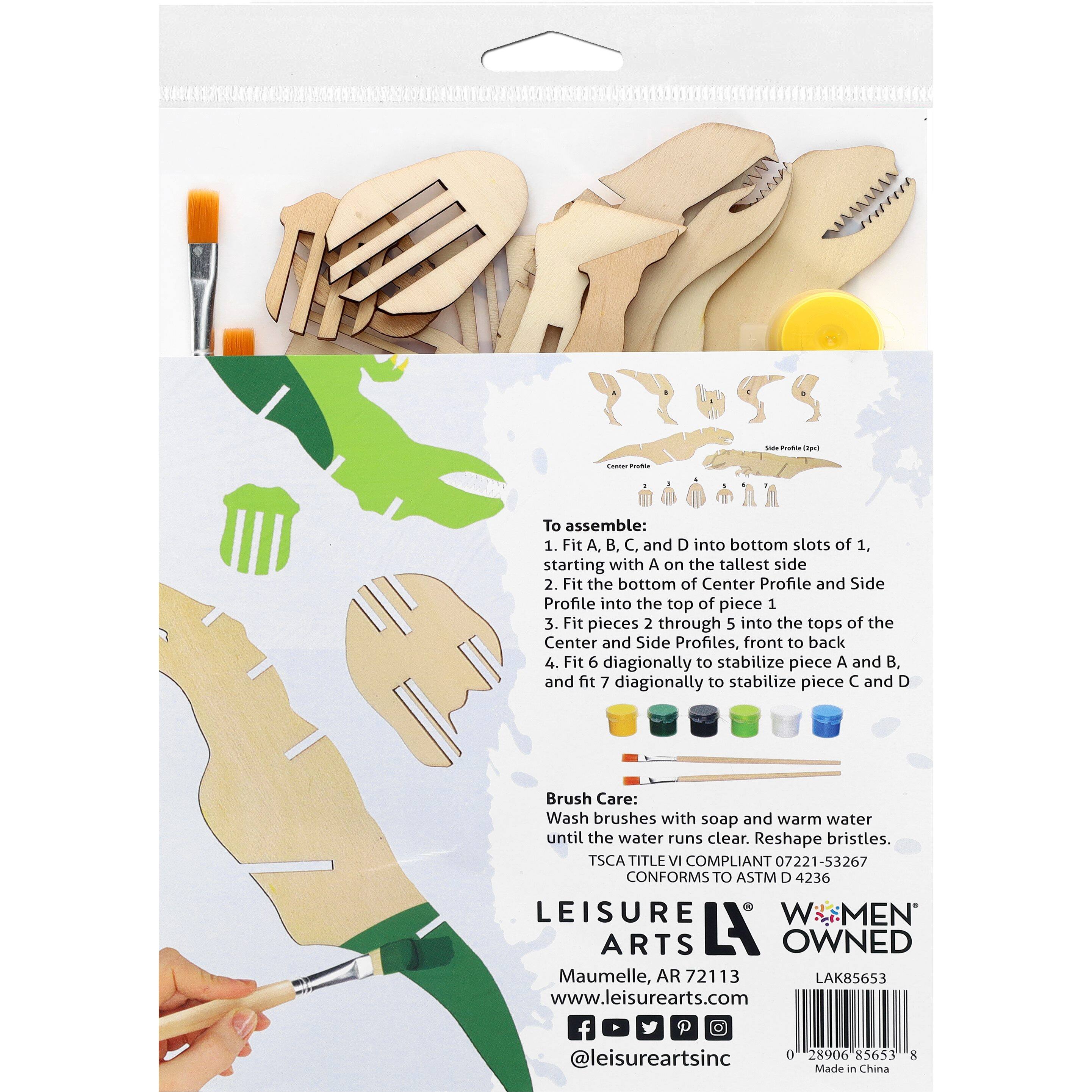 Leisure Arts Wood Build It T-Rex