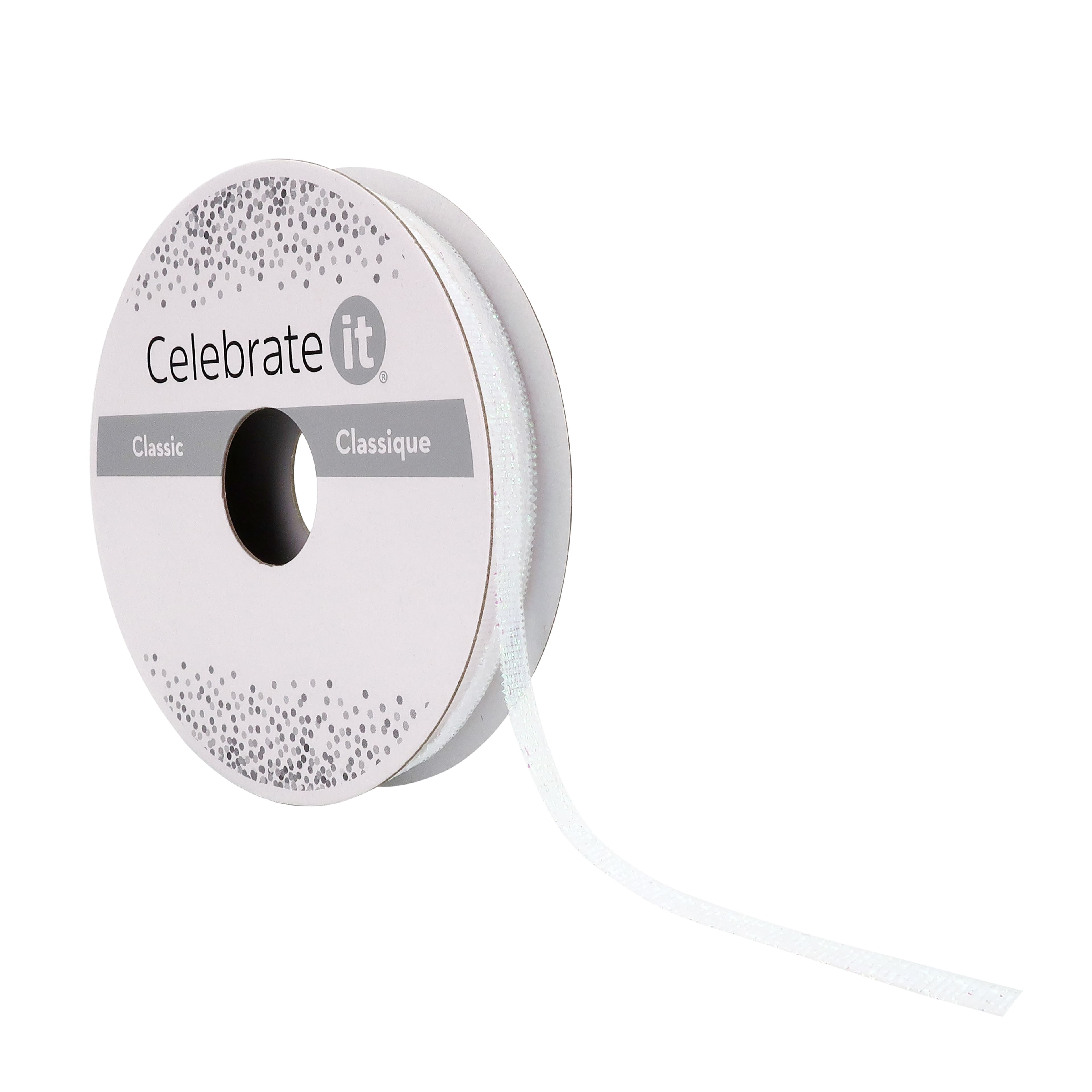 Ruban iridescent, 3,1 mm x 4,5 m de Celebrate It, classique