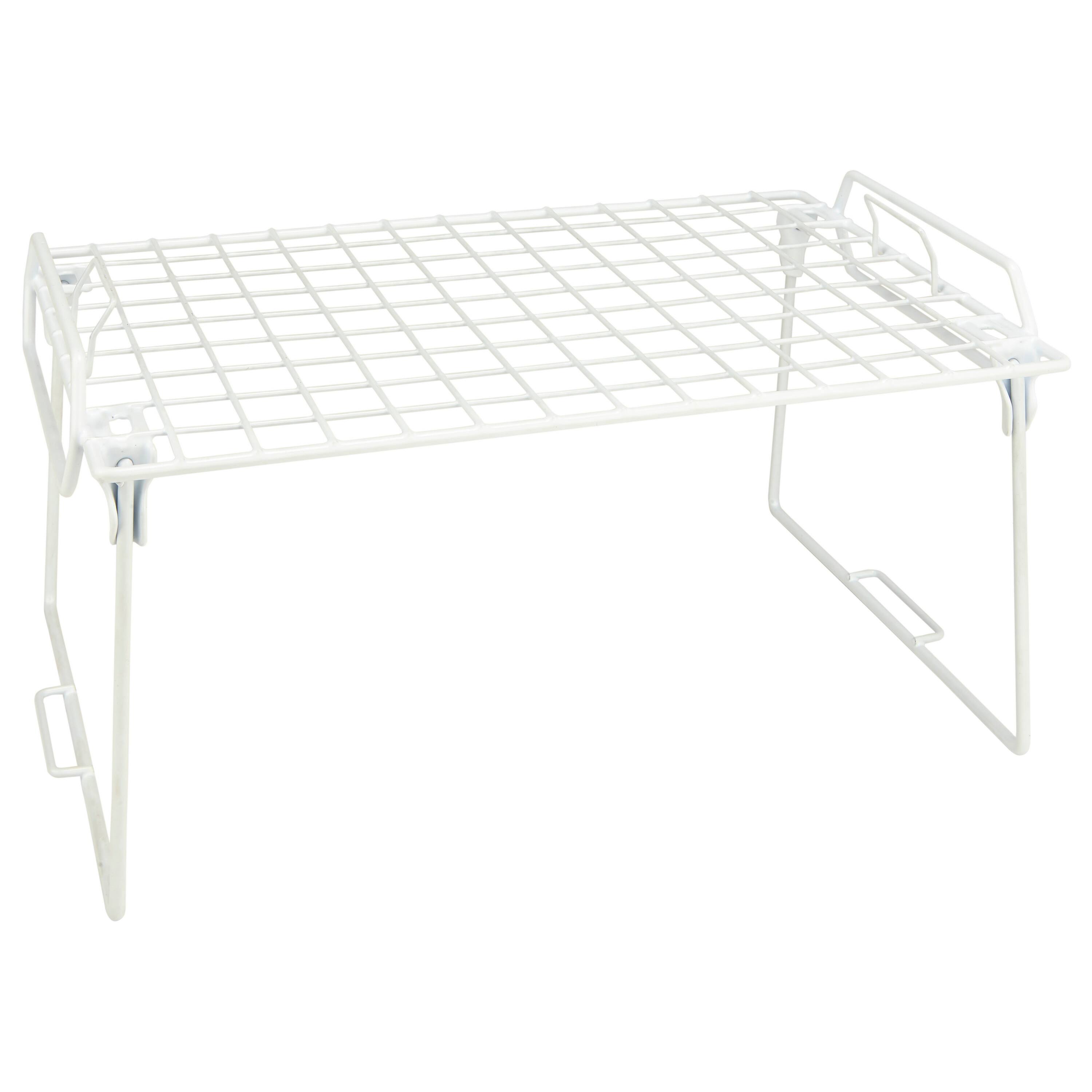 Kitchen Details White Foldable Stacking Shelf