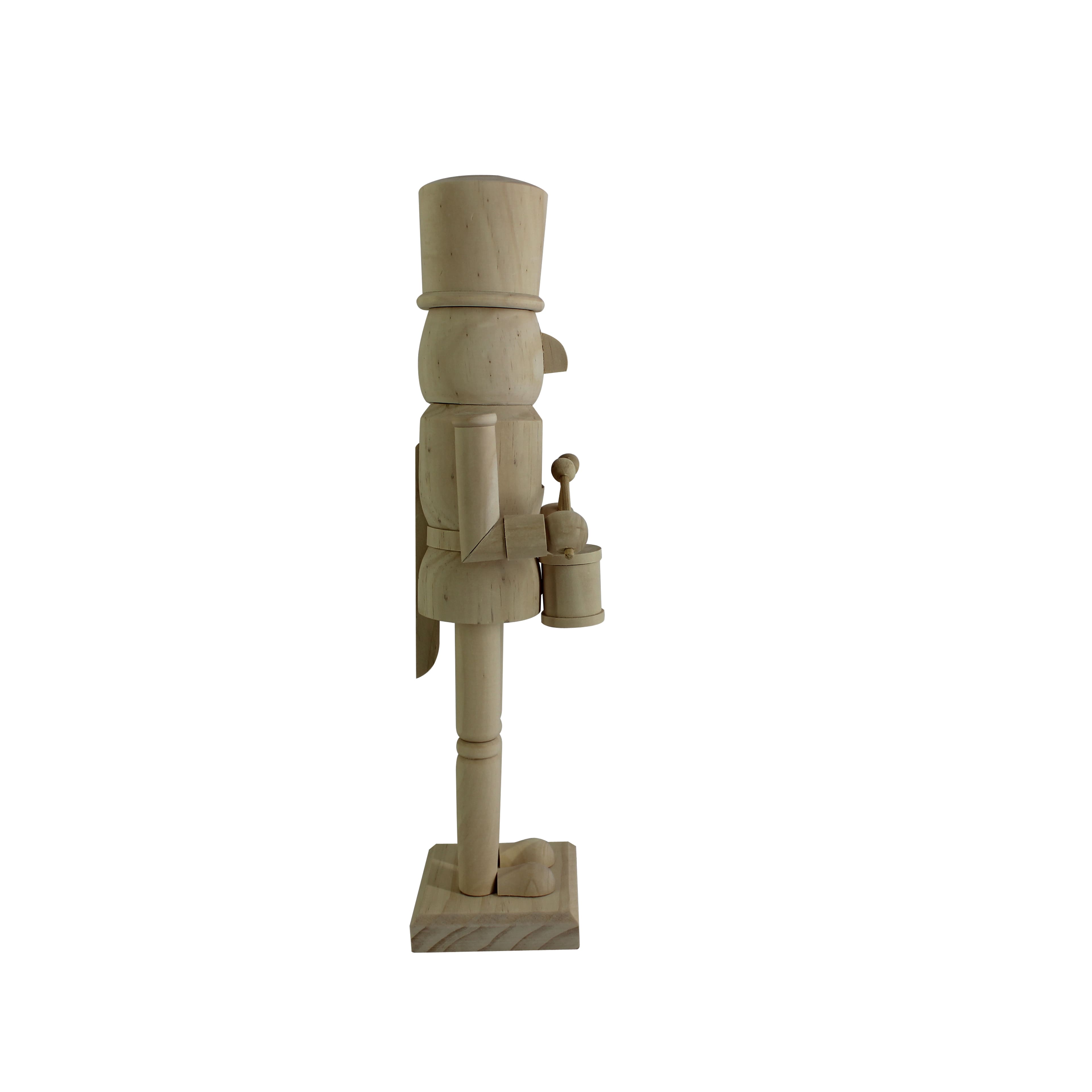 14&#x22; Drummer DIY Pinewood Nutcracker by Make Market&#xAE;