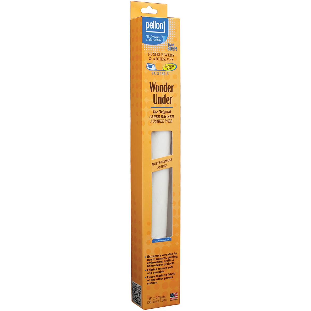 Pellon® WonderUnder® White Fusible Web, 15'' x 2yd. Bonding
