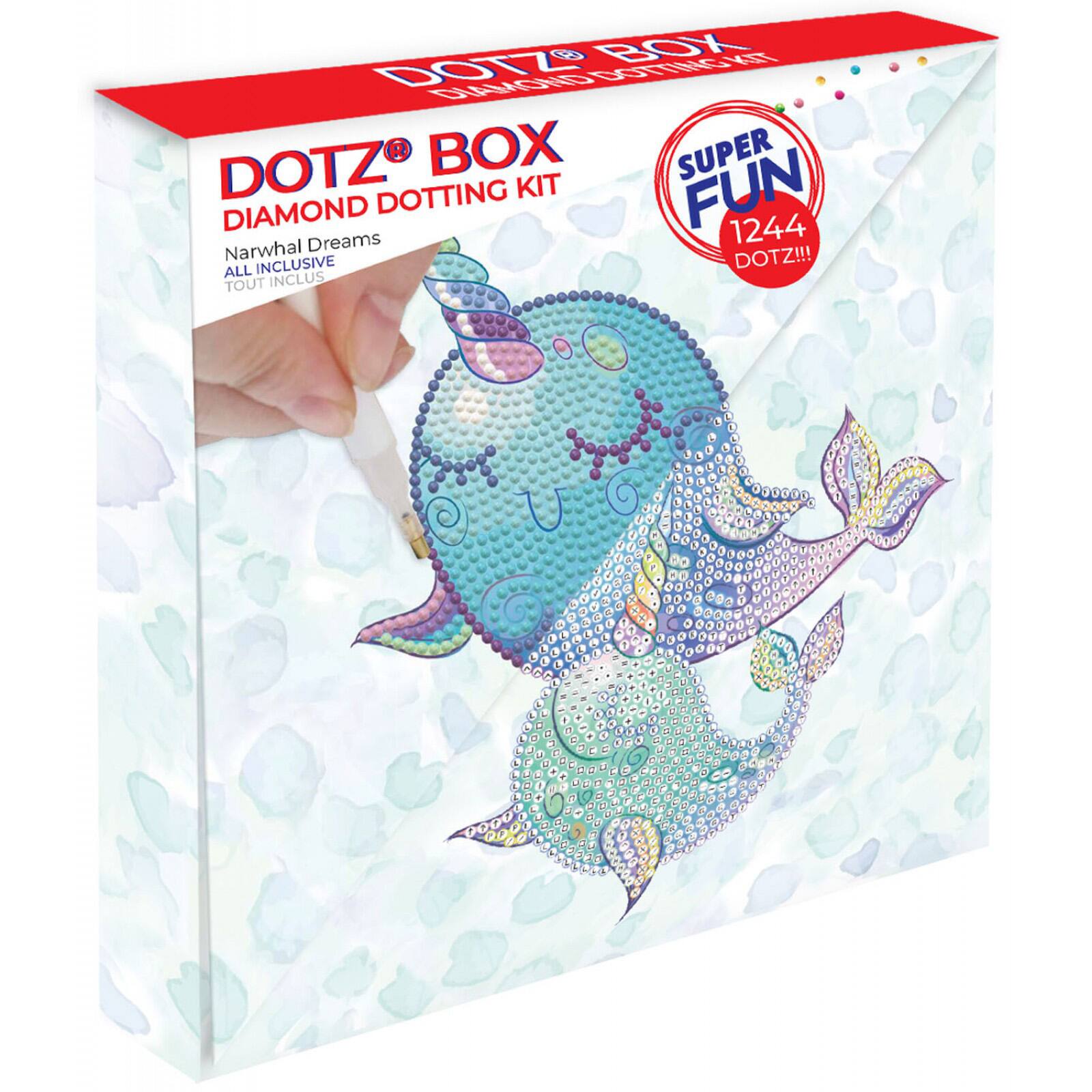 Diamond Dotz&#xAE; Narwhal Dreams DOTZ&#xAE; Box Diamond Painting Artwork Kit