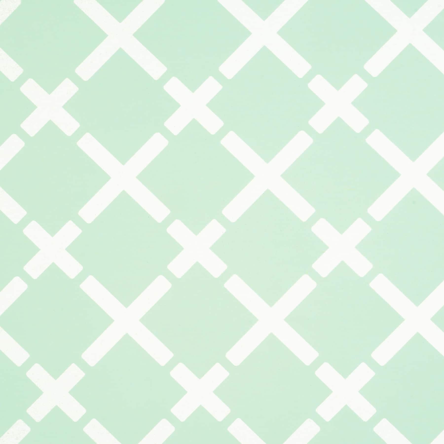 30&#x22; Green &#x26; White Lattice Gift Wrap by Celebrate It&#x2122;