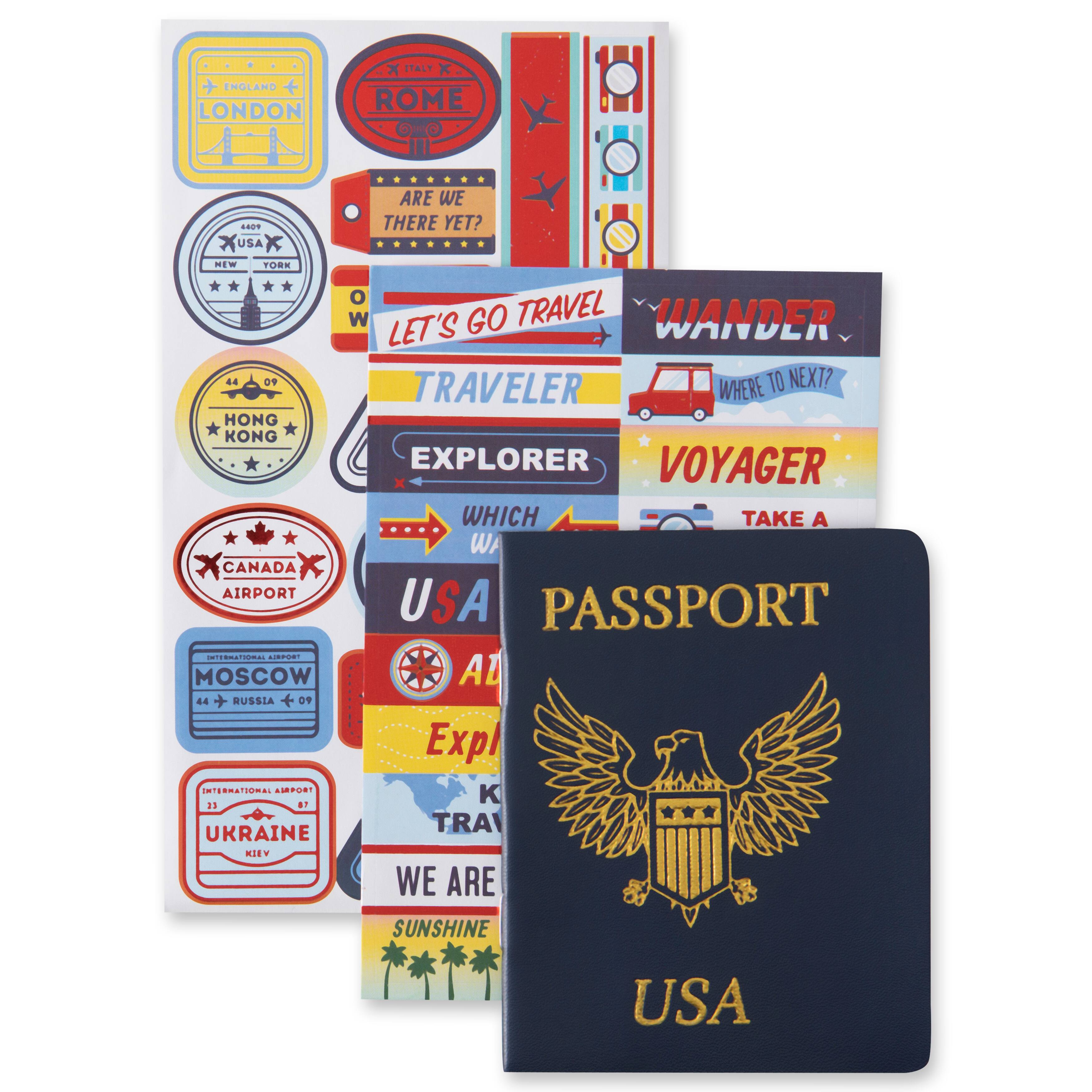 12 Pack: Passport &#x26; Travel Stickers by Recollections&#x2122;